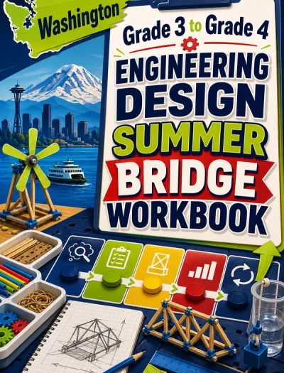 Washington Grade 3 to Grade 4 Engineering Design Summer Bridge Workbook
