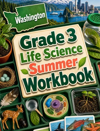 Washington Grade 3 Life Science Summer Workbook