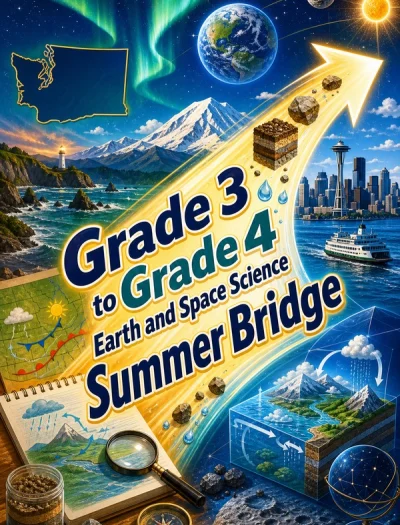 Washington Grade 3 to Grade 4 Earth and Space Science Summer Bridge