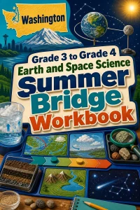 Washington Grade 3 to Grade 4 Earth and Space Science Summer Bridge Workbook