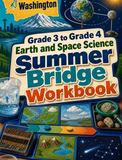 Washington Grade 3 to Grade 4 Earth and Space Science Summer Bridge Workbook