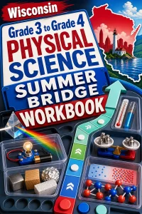 Wisconsin Grade 3 to Grade 4 Physical Science Summer Bridge Workbook