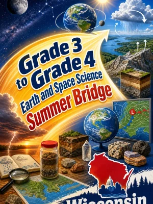 Wisconsin Grade 3 to Grade 4 Earth and Space Science Summer Bridge