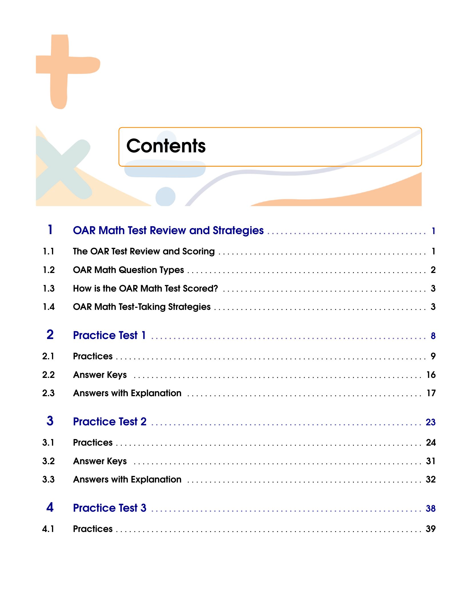 ViewMath book table of contents page