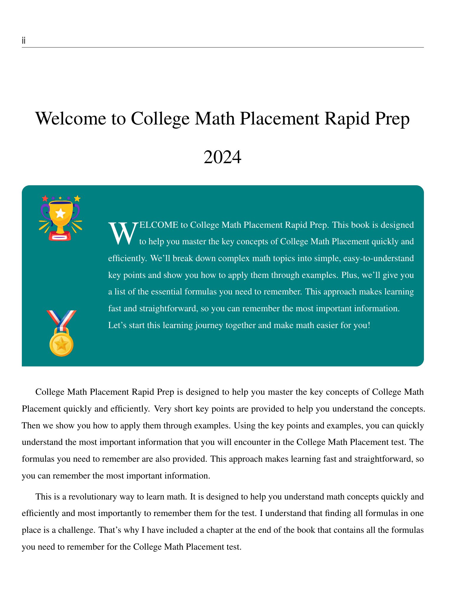ViewMath book welcome and introduction page