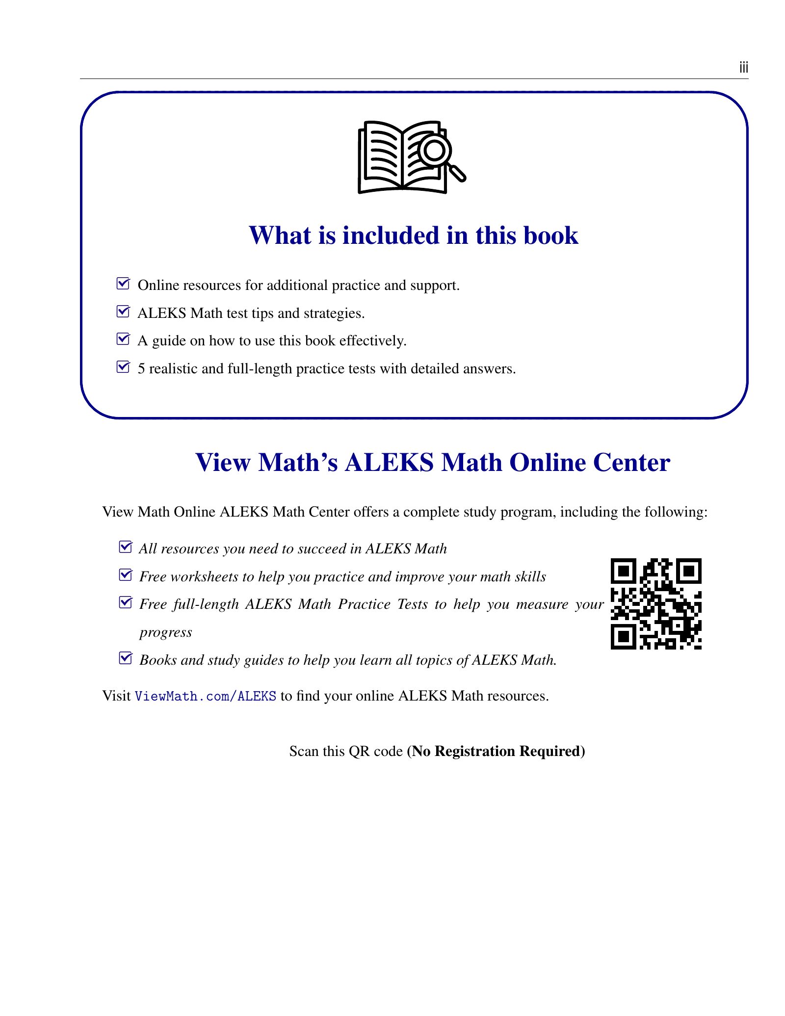 ViewMath book how-to-use page