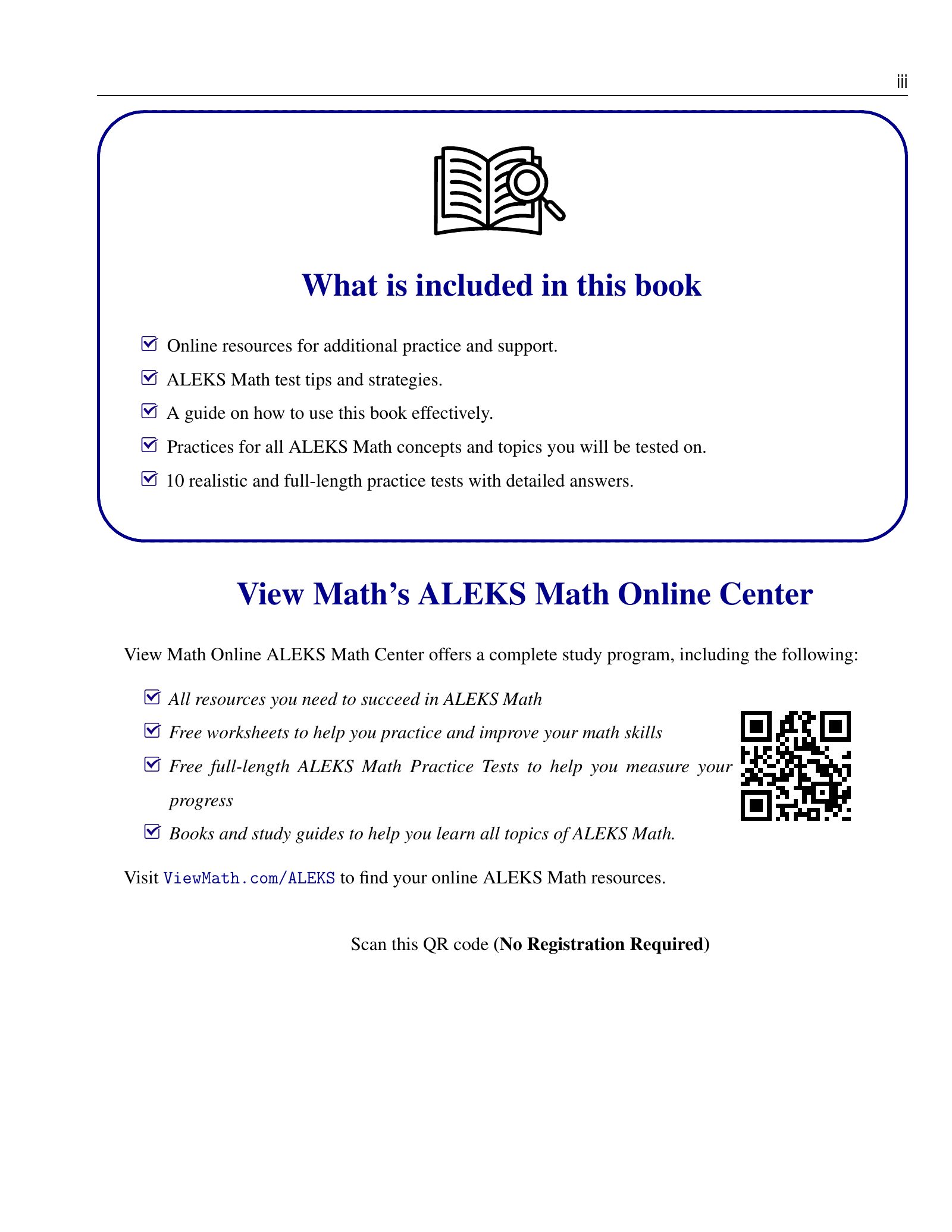 ViewMath book how-to-use page