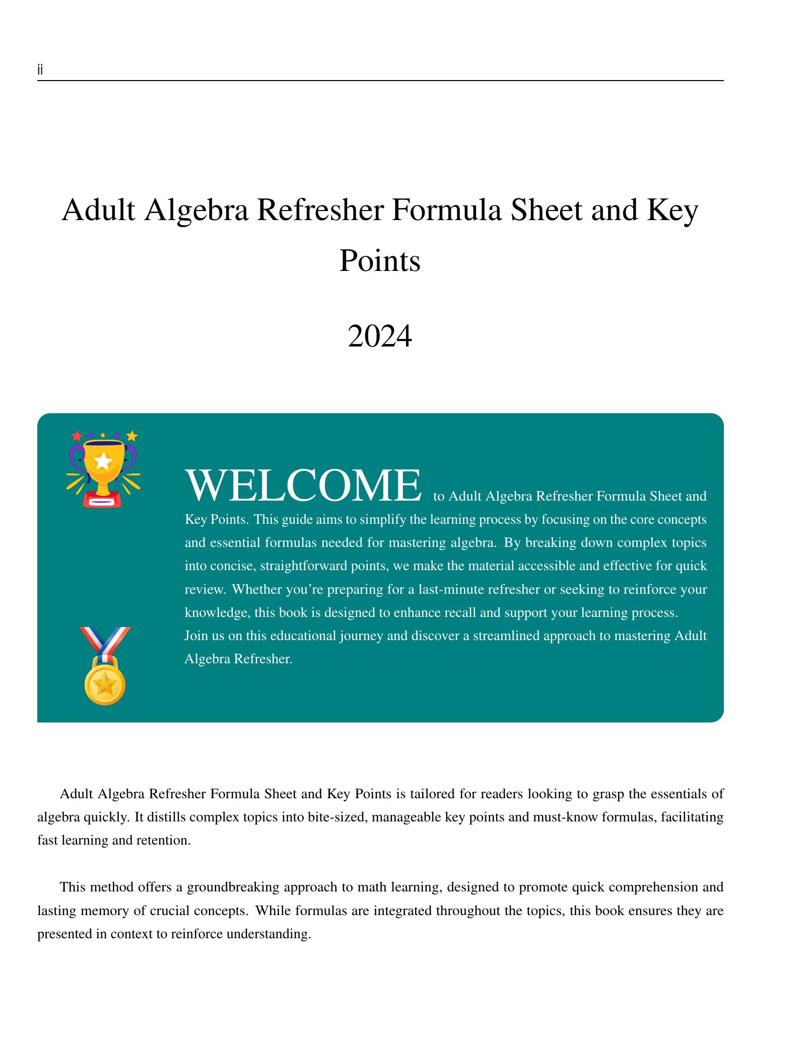 ViewMath book welcome and introduction page