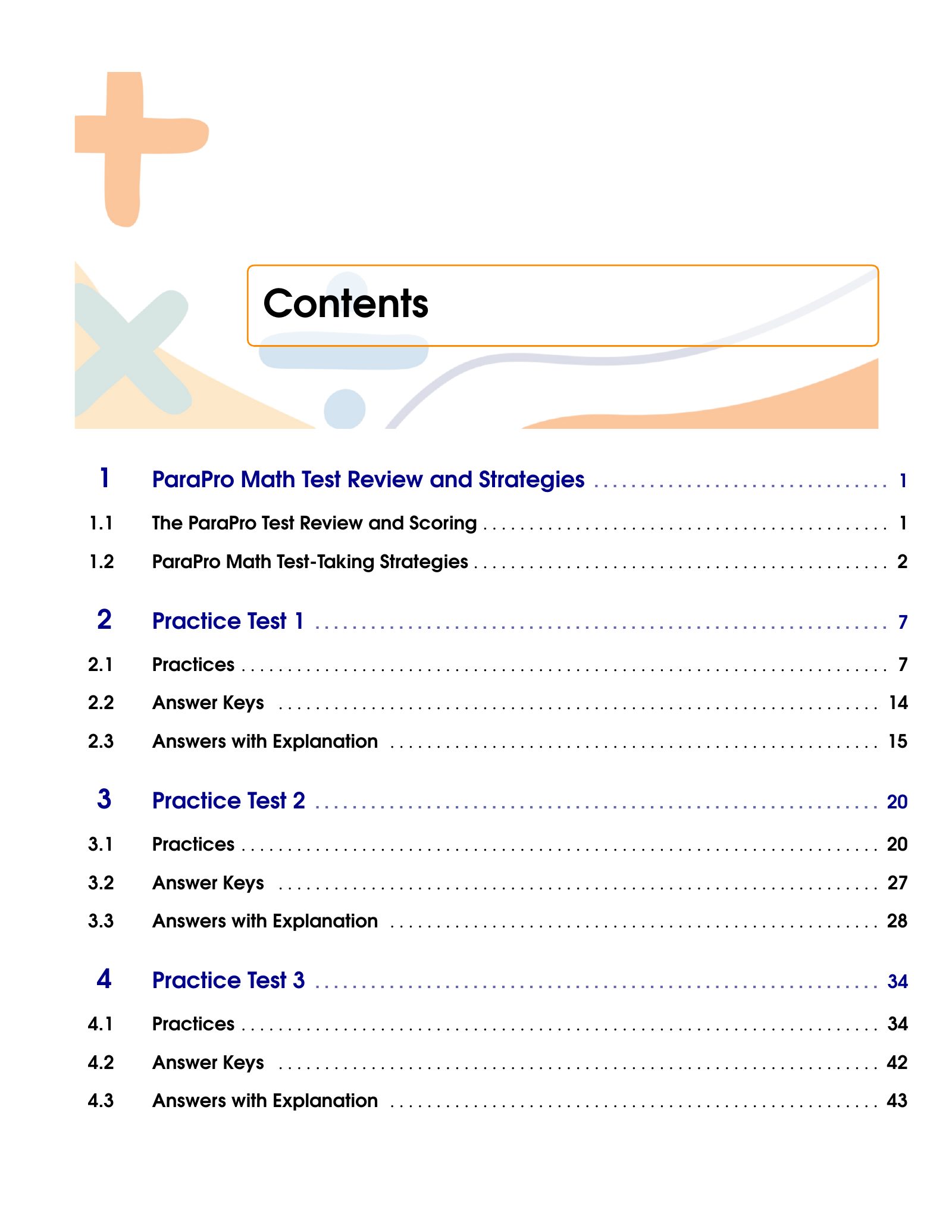 ViewMath book table of contents page