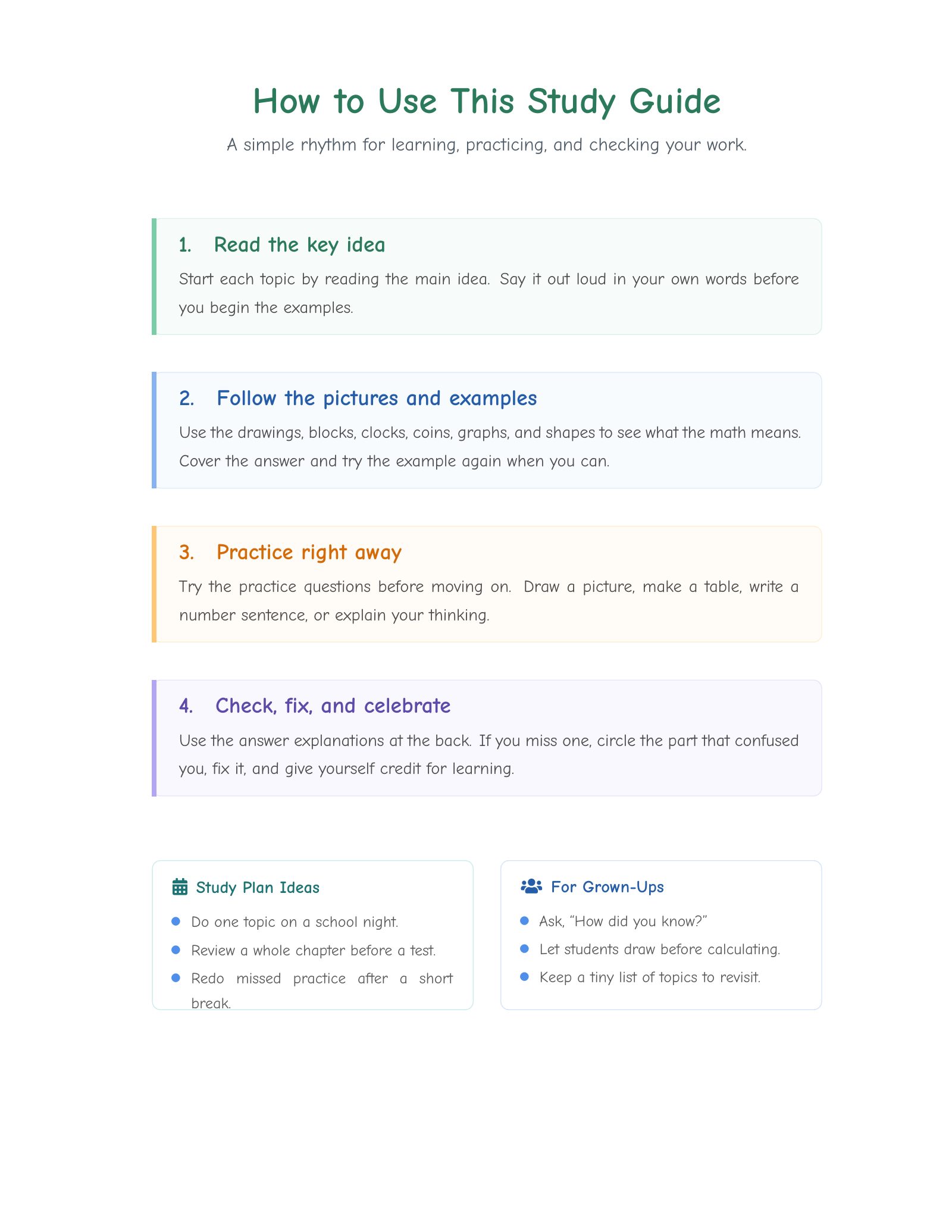 ViewMath book how-to-use page