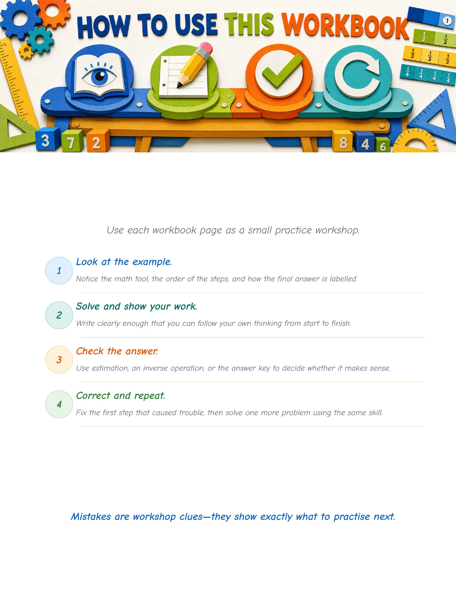 ViewMath book how-to-use page