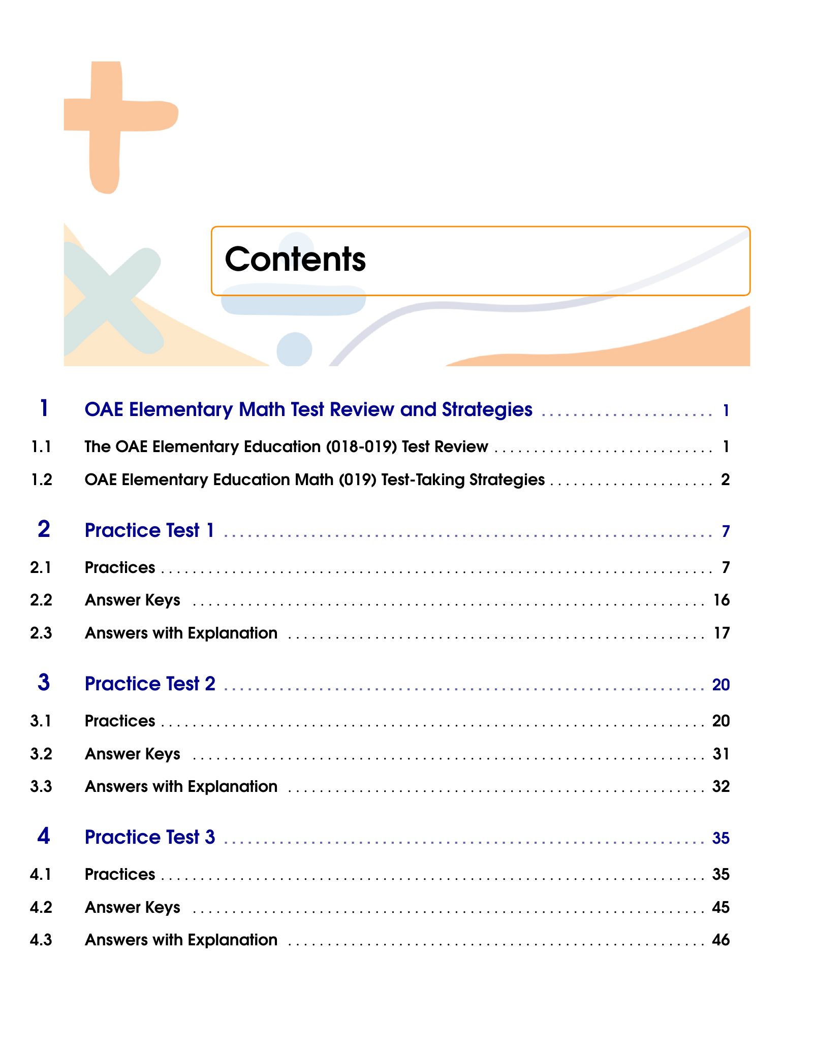 ViewMath book table of contents page