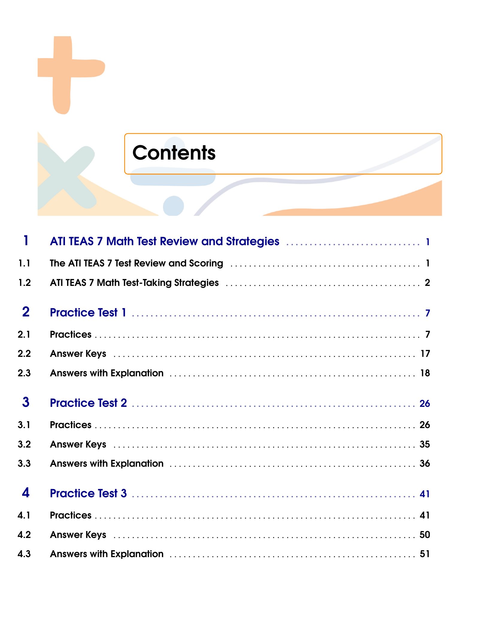 ViewMath book table of contents page
