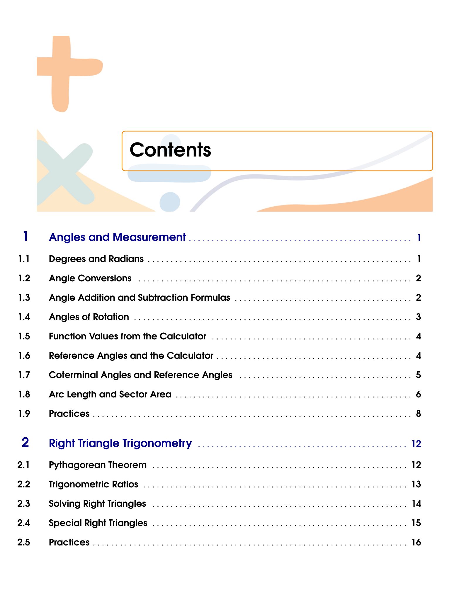 ViewMath book table of contents page