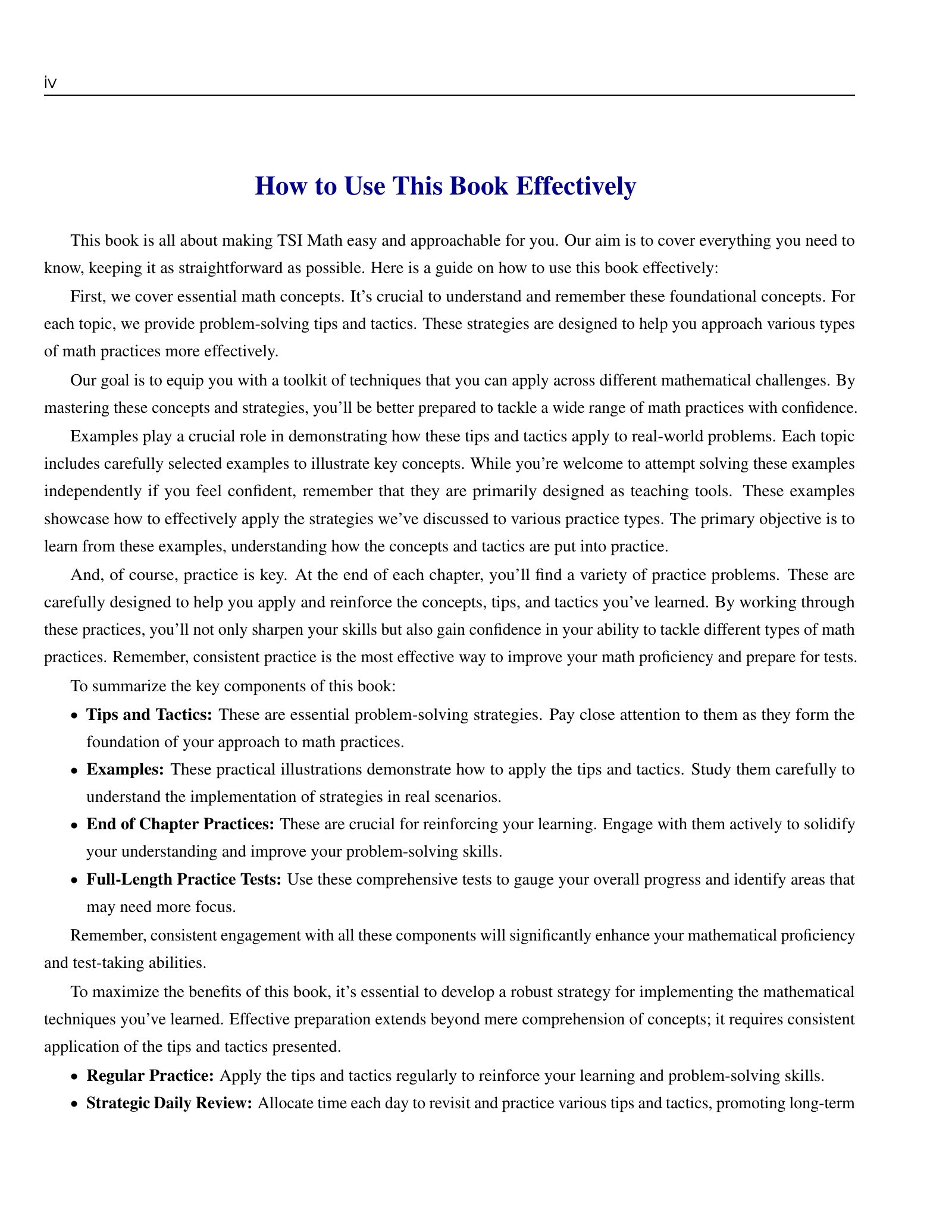 ViewMath book how-to-use page