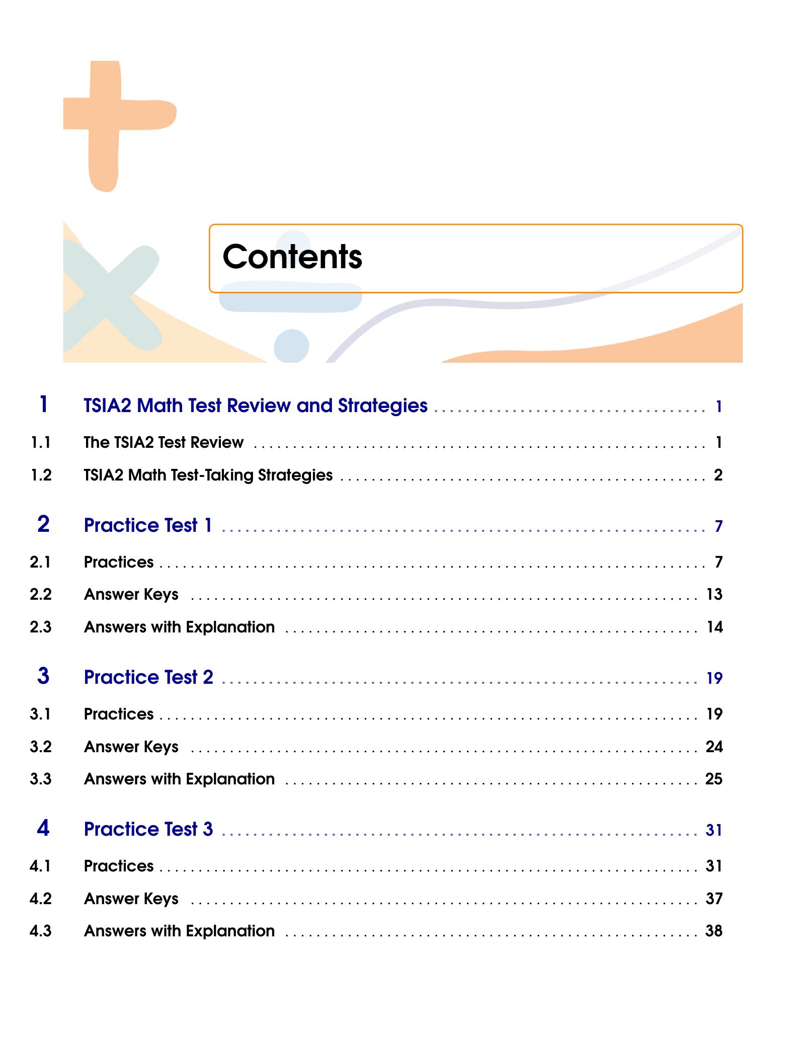 ViewMath book table of contents page