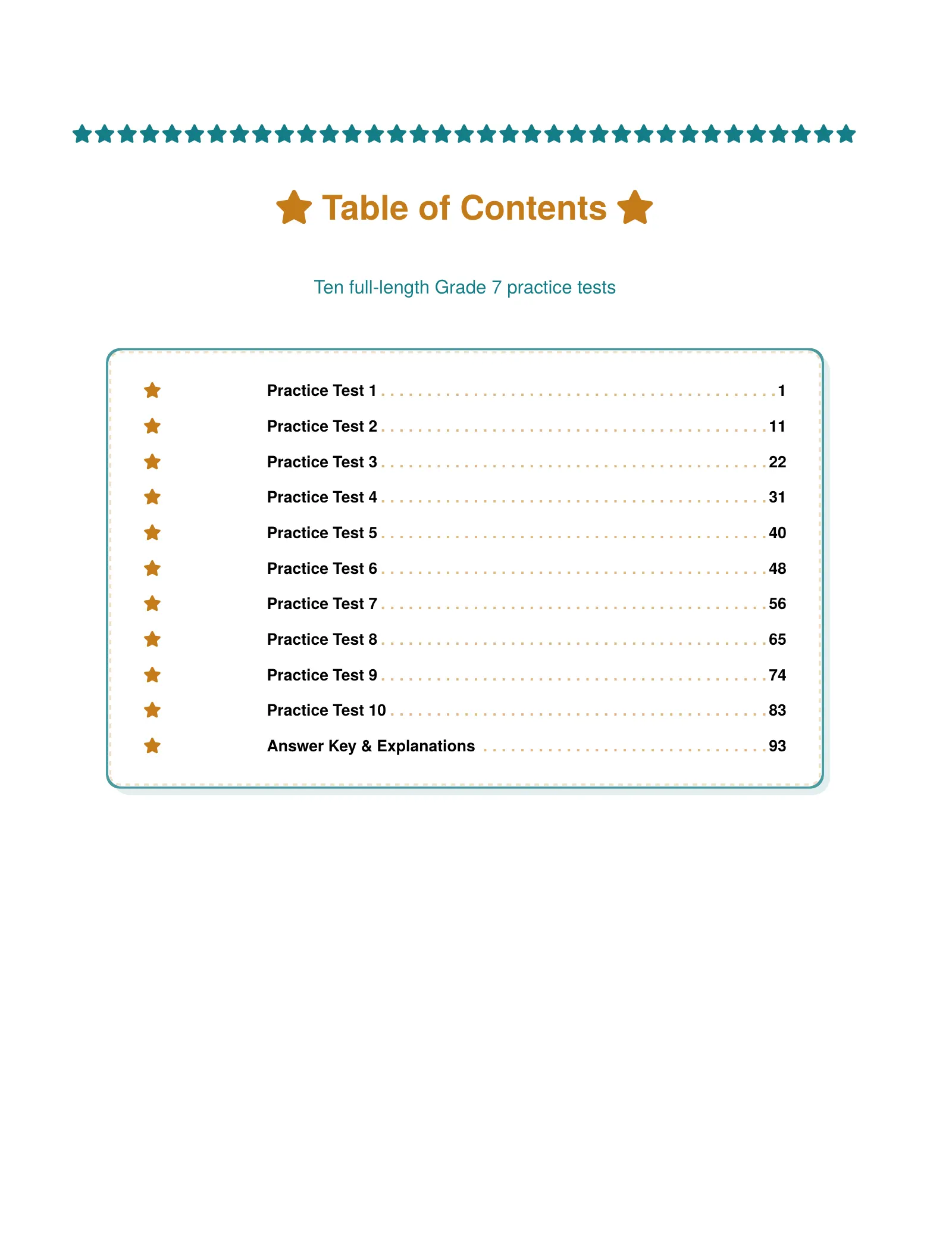 ViewMath book table of contents page