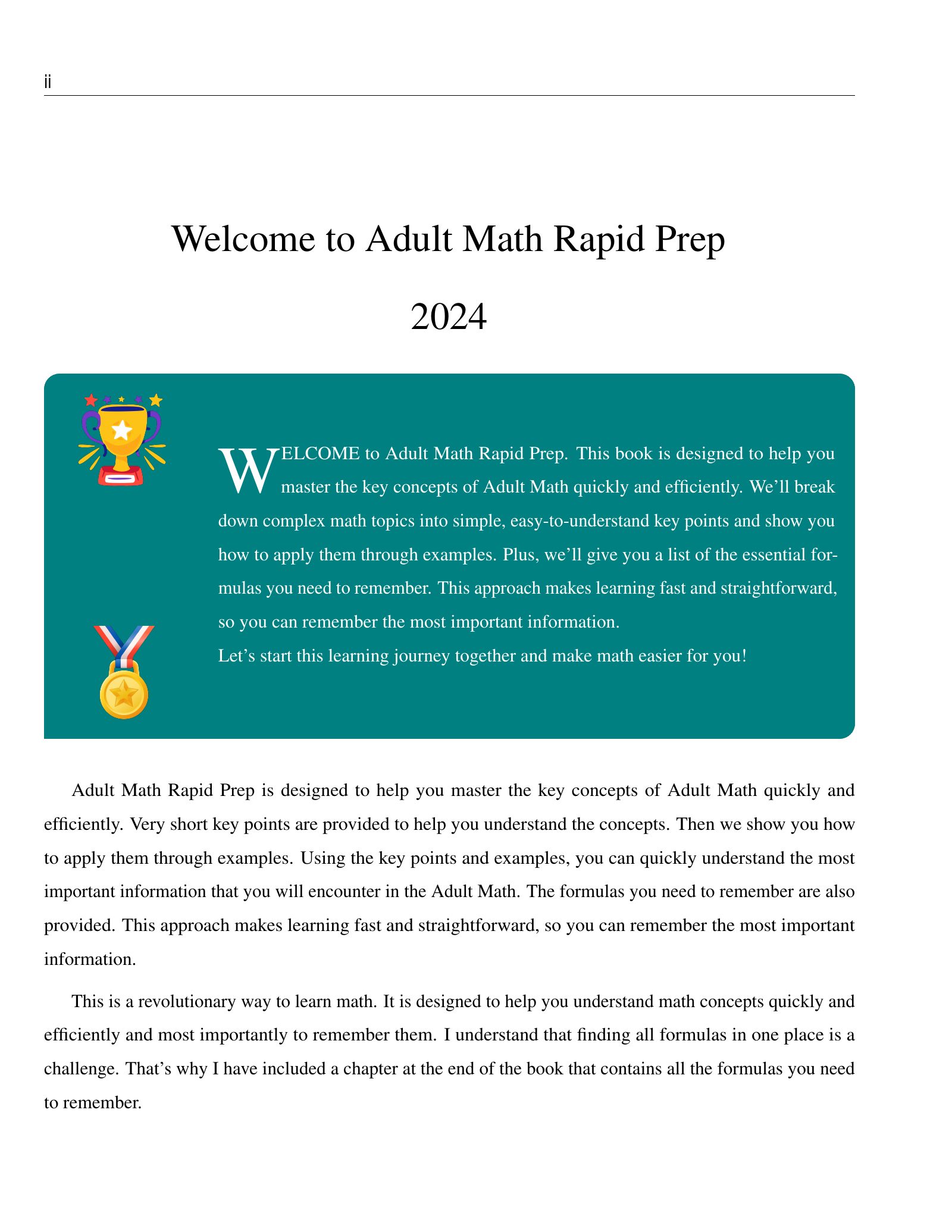 ViewMath book welcome and introduction page