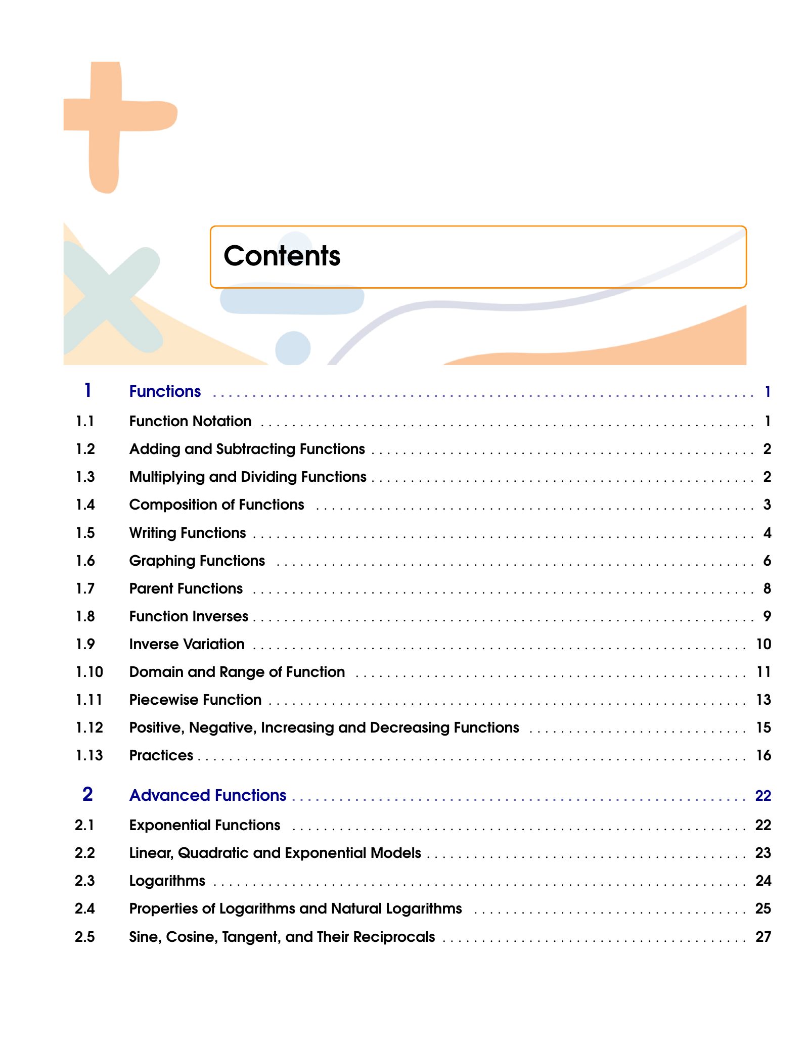 ViewMath book table of contents page