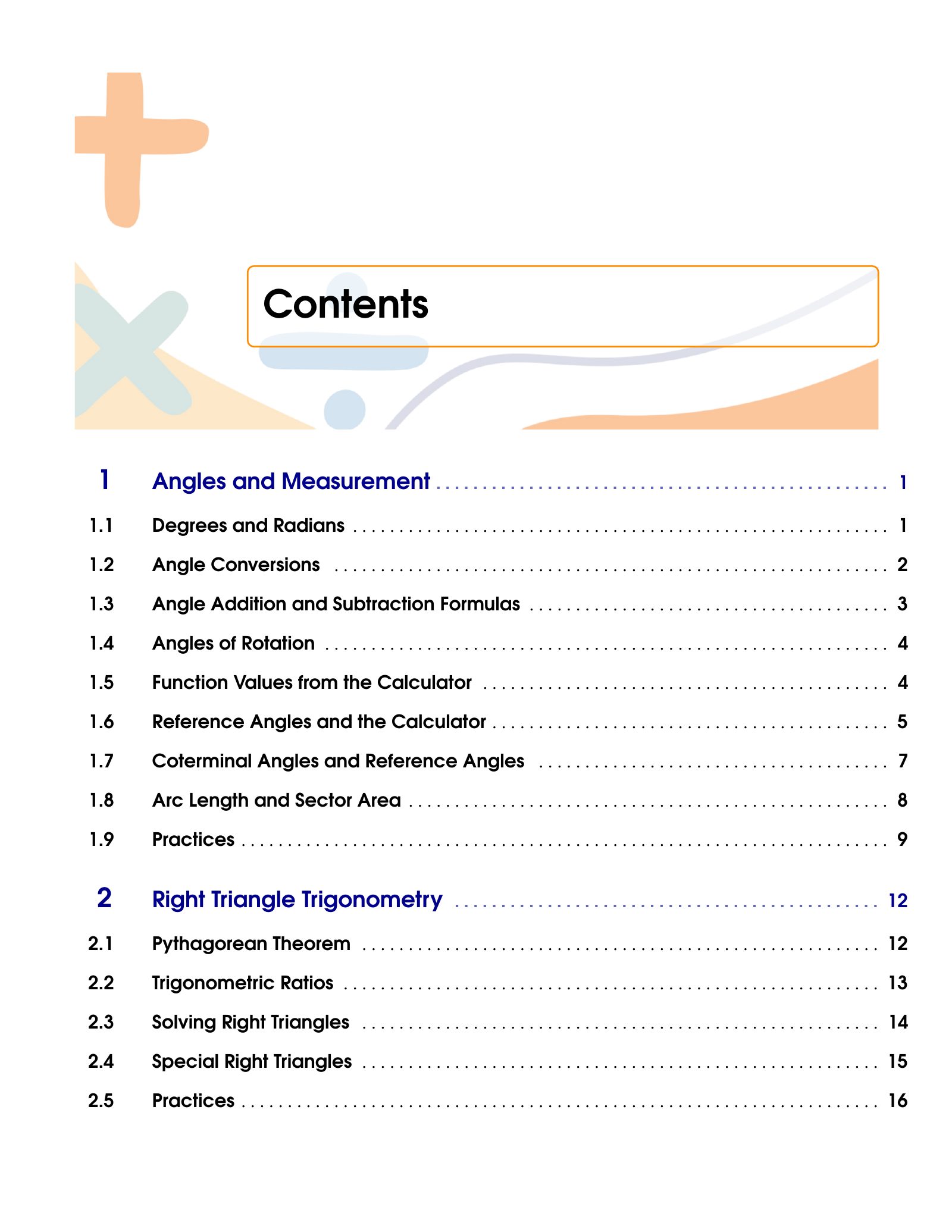ViewMath book table of contents page