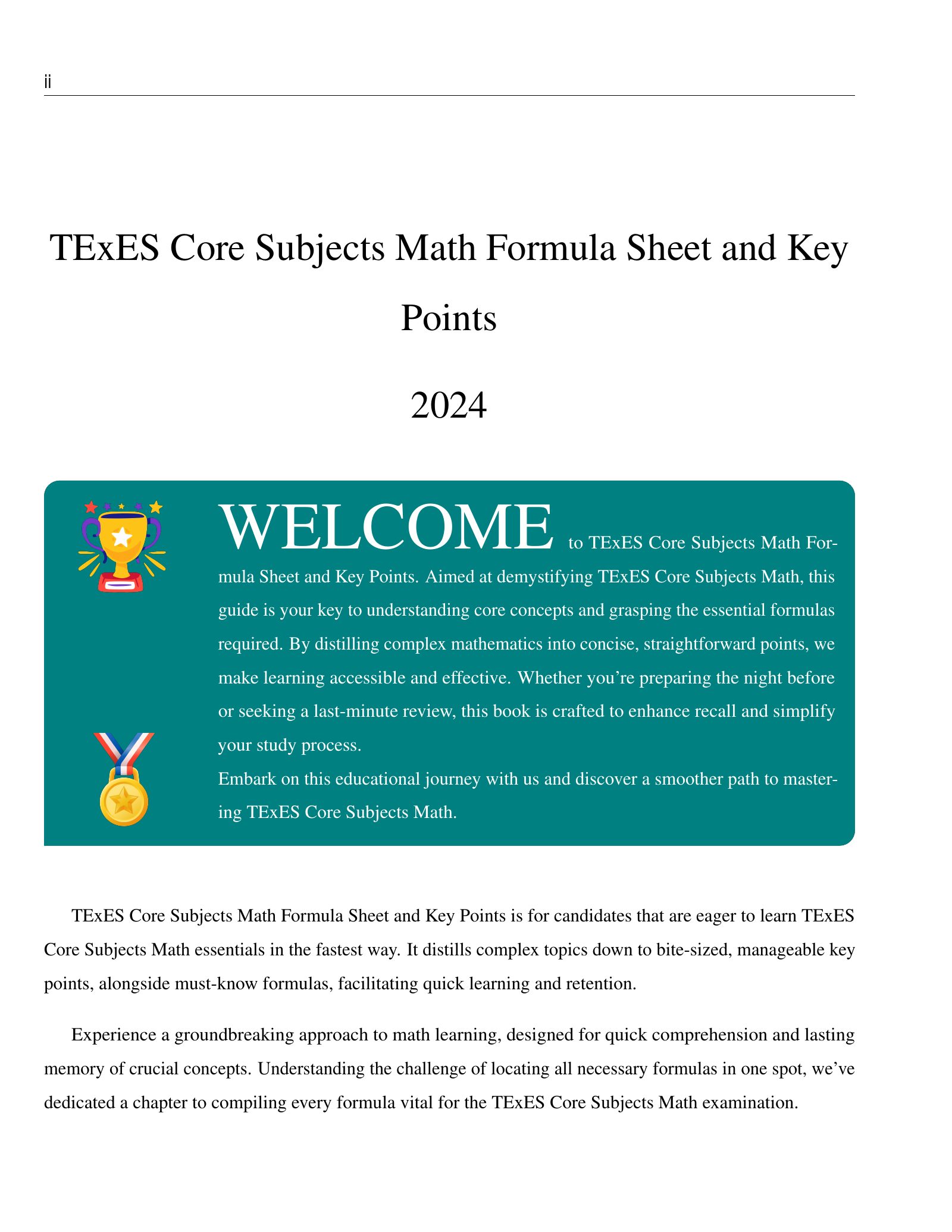 ViewMath book welcome and introduction page