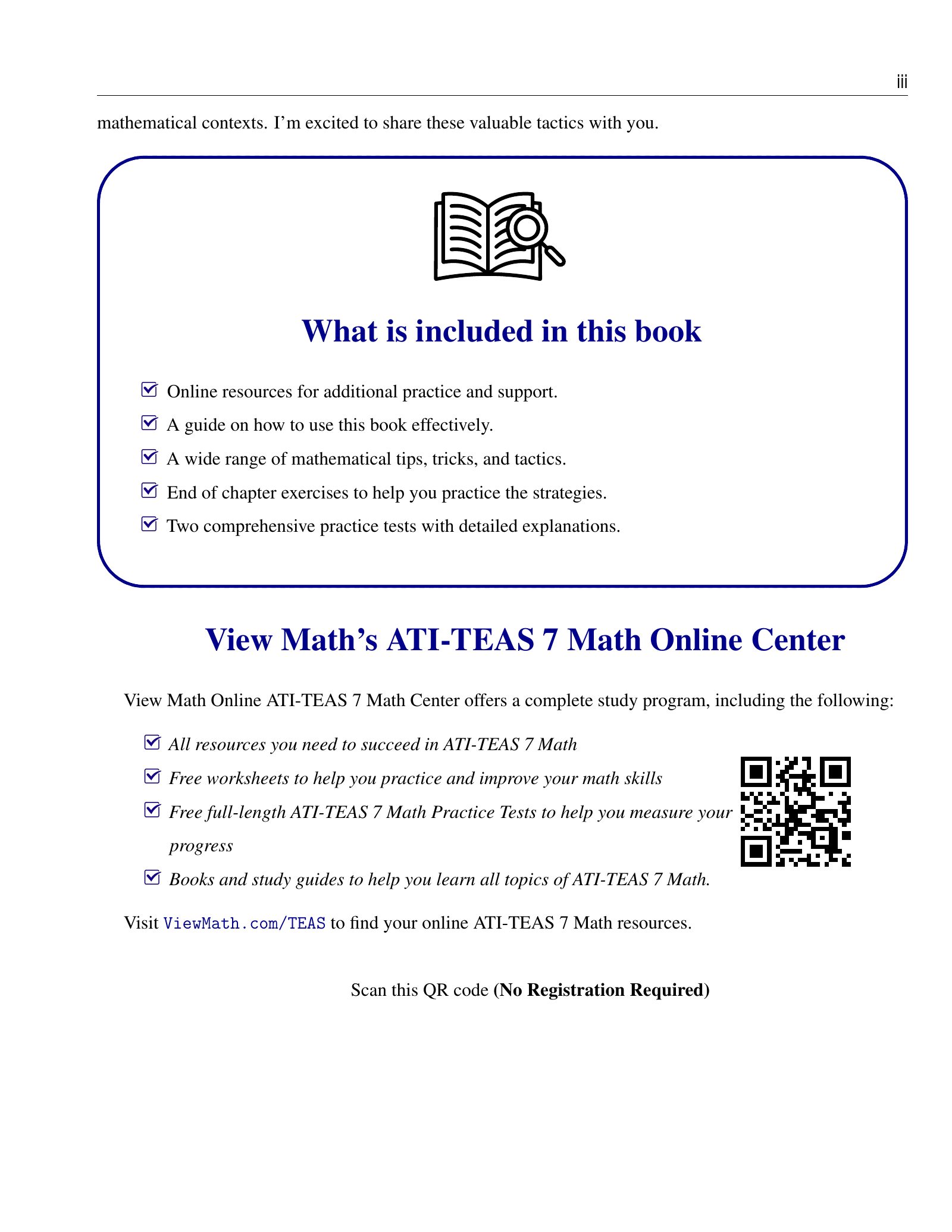 ViewMath book how-to-use page