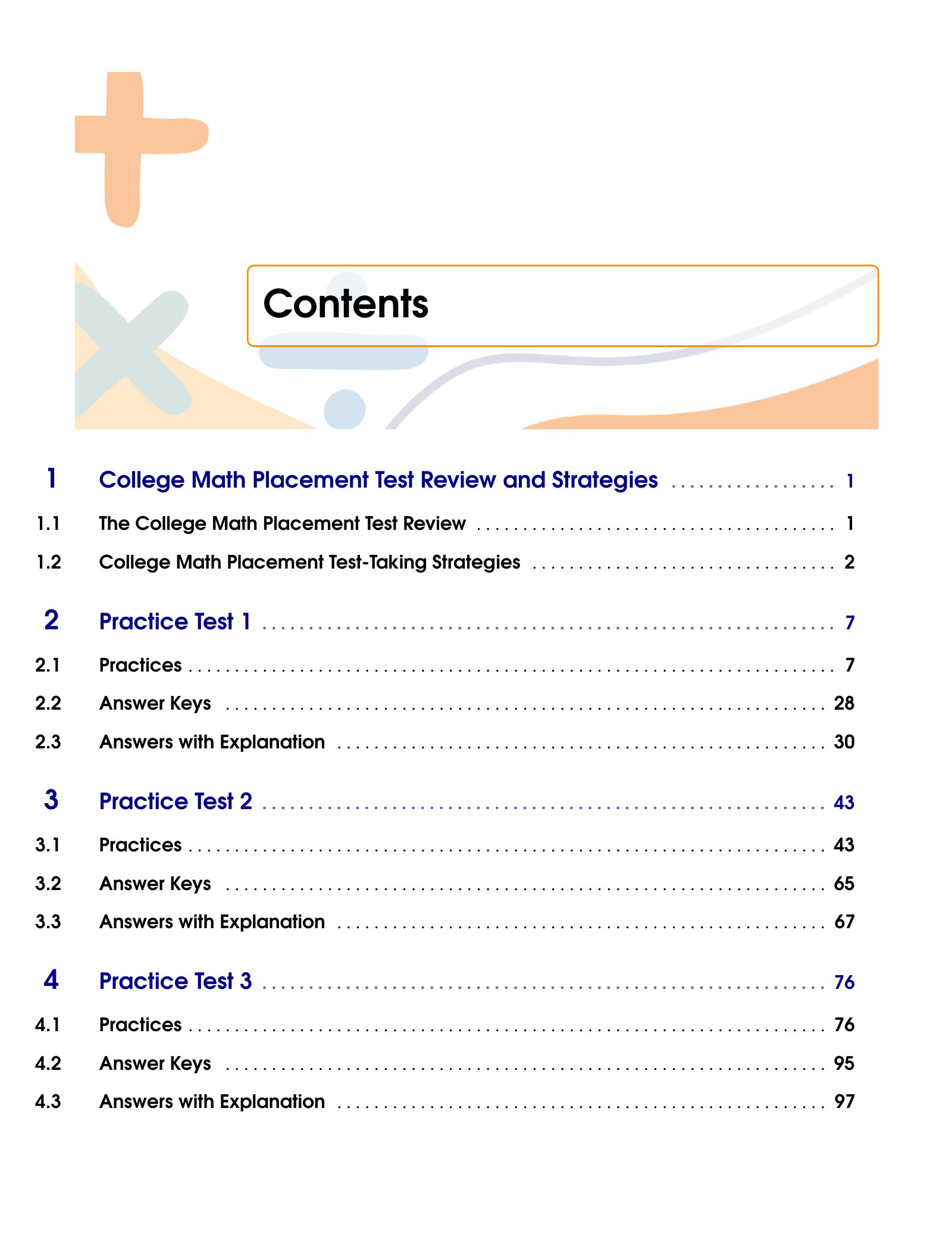 ViewMath book table of contents page