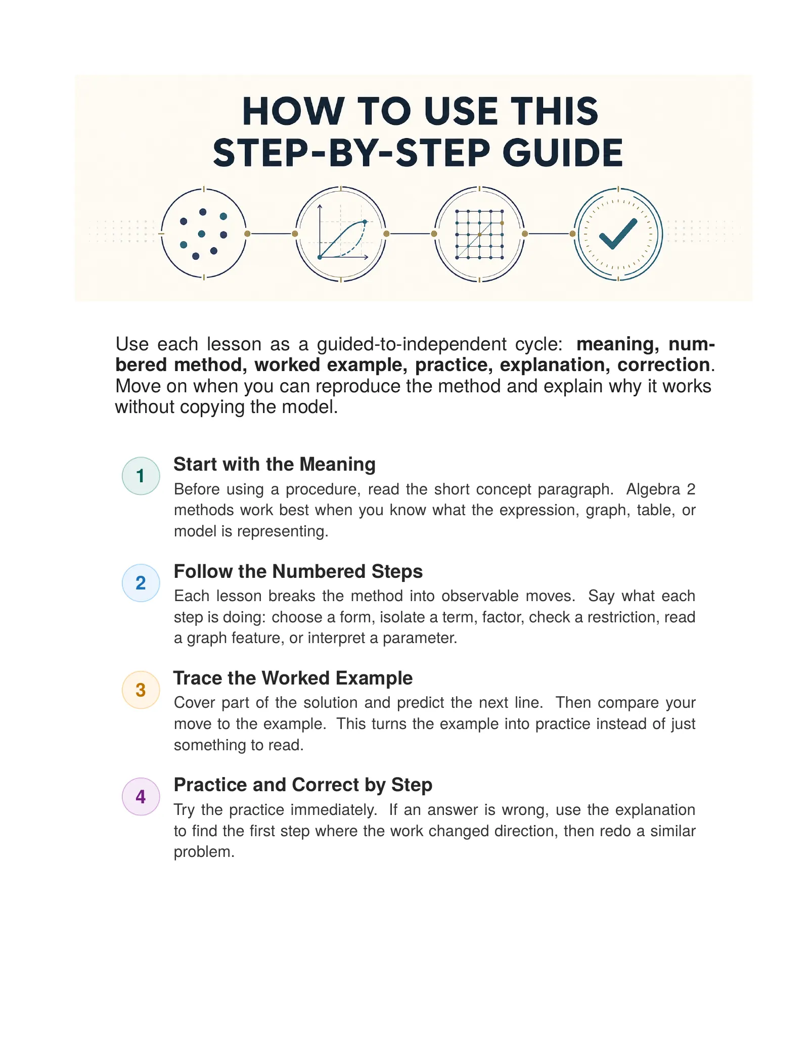 ViewMath book how-to-use page