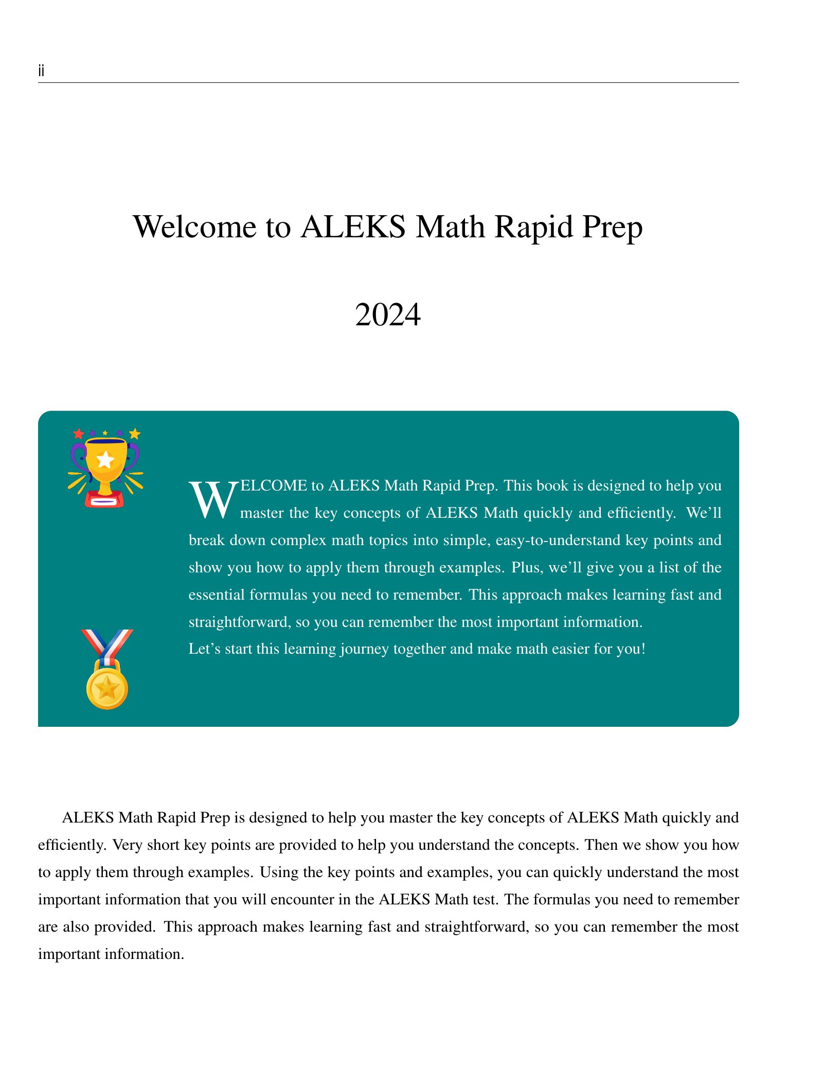 ViewMath book welcome and introduction page
