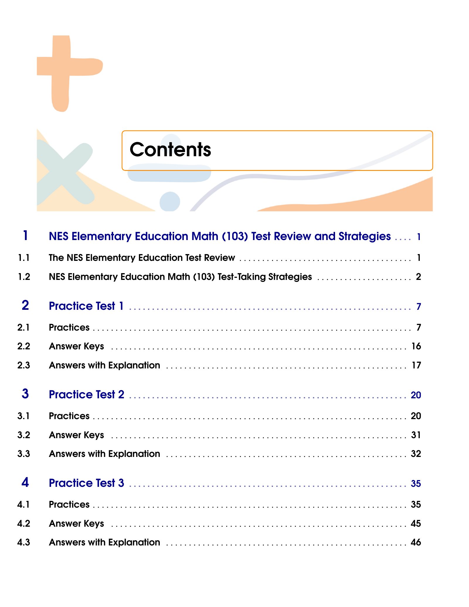 ViewMath book table of contents page