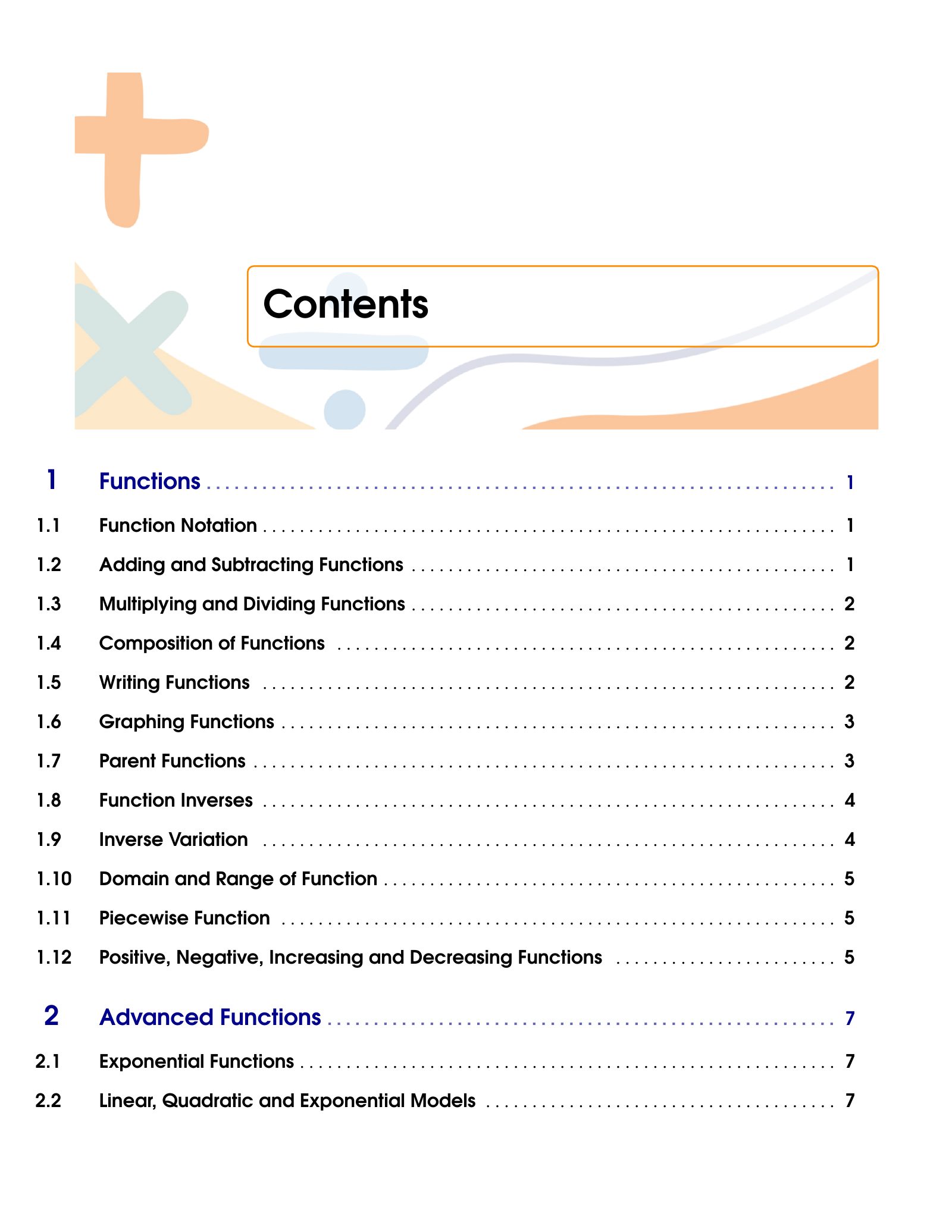 ViewMath book table of contents page