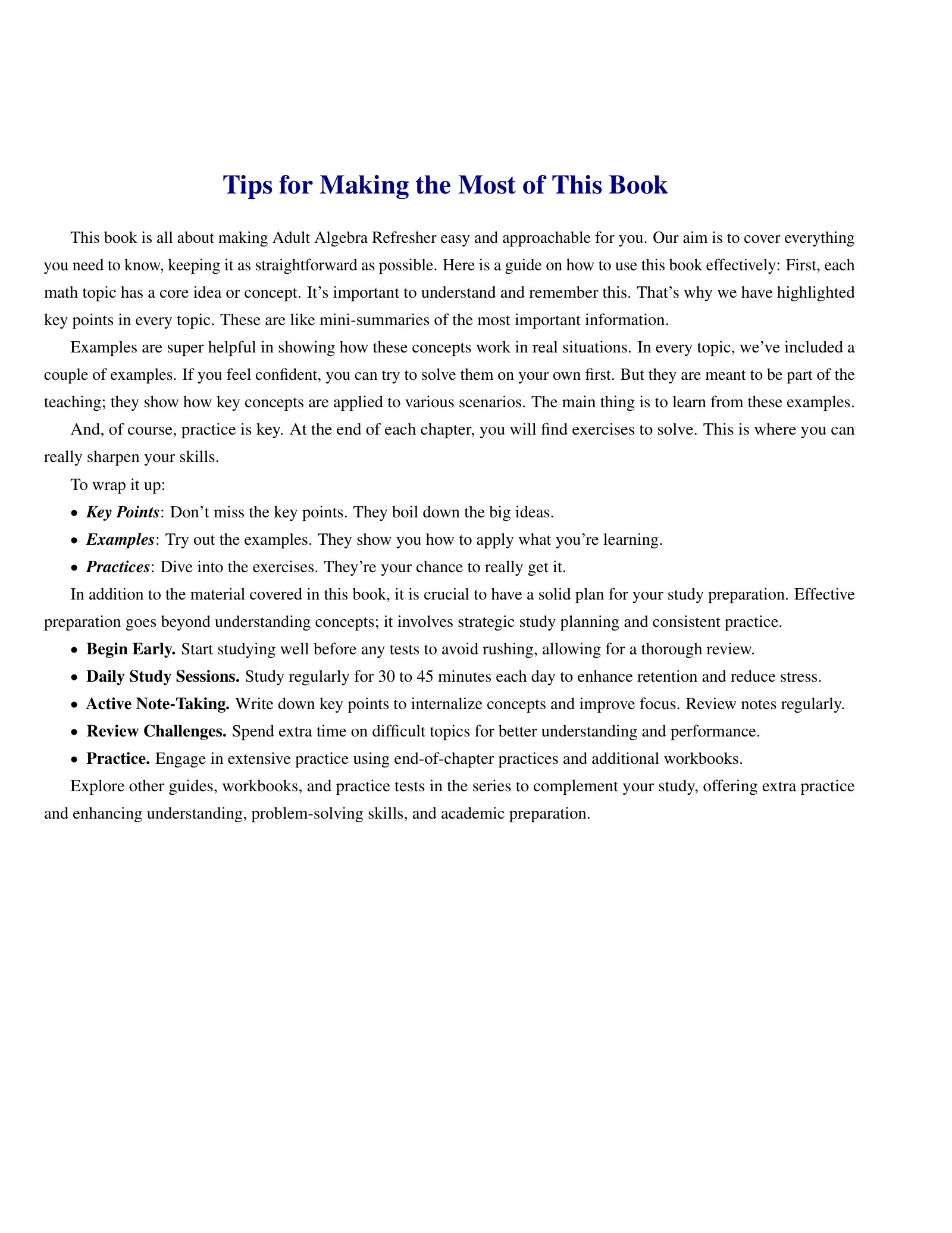 ViewMath book how-to-use page