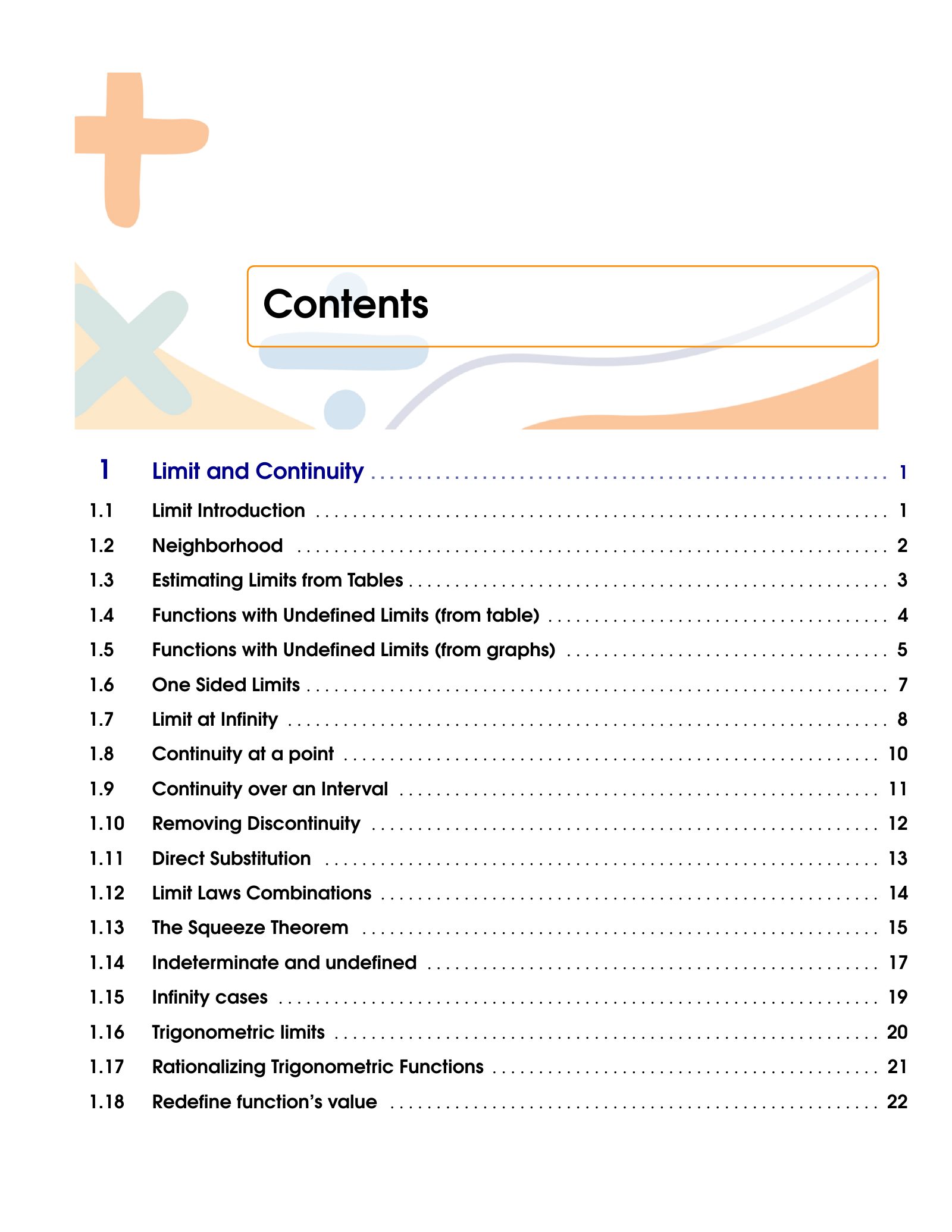 ViewMath book table of contents page