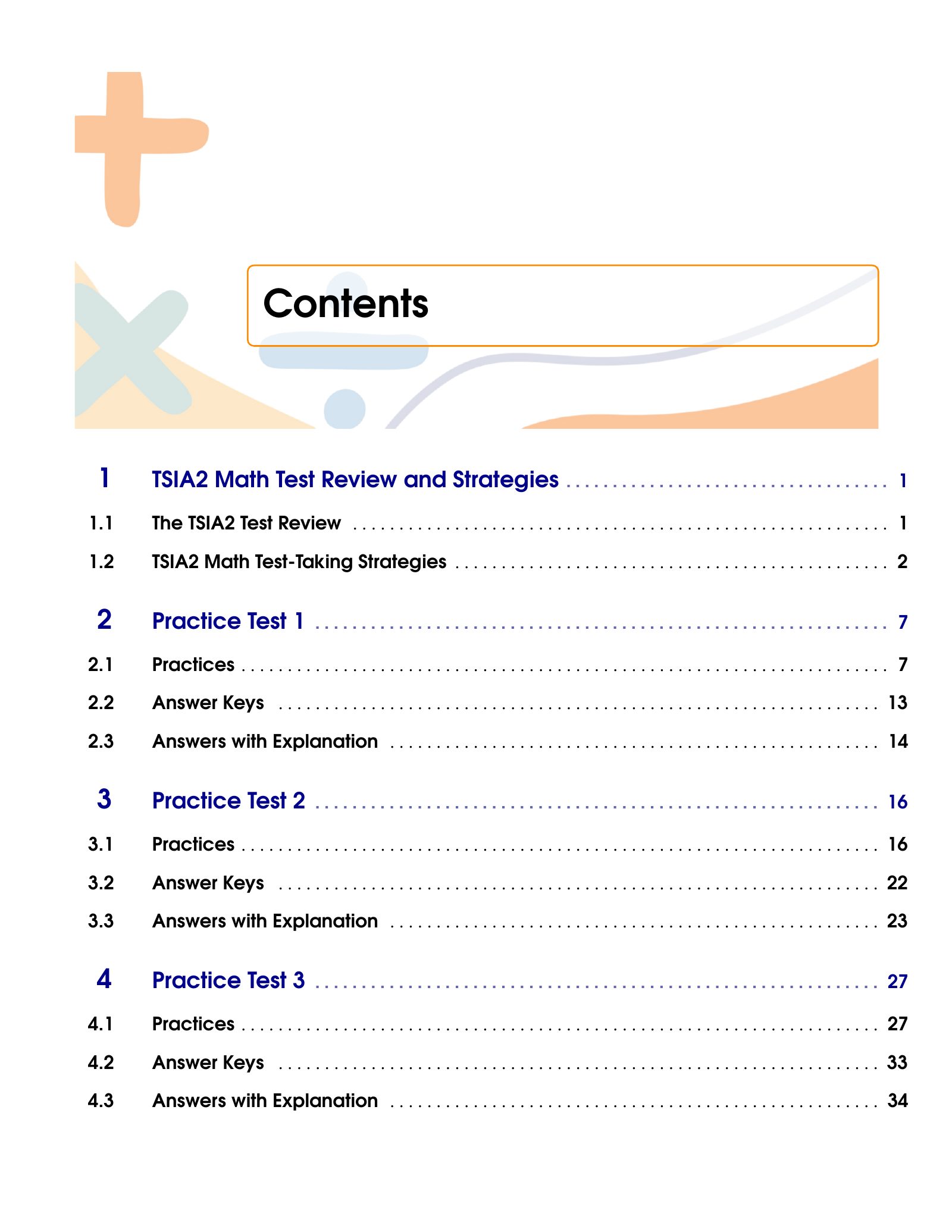 ViewMath book table of contents page