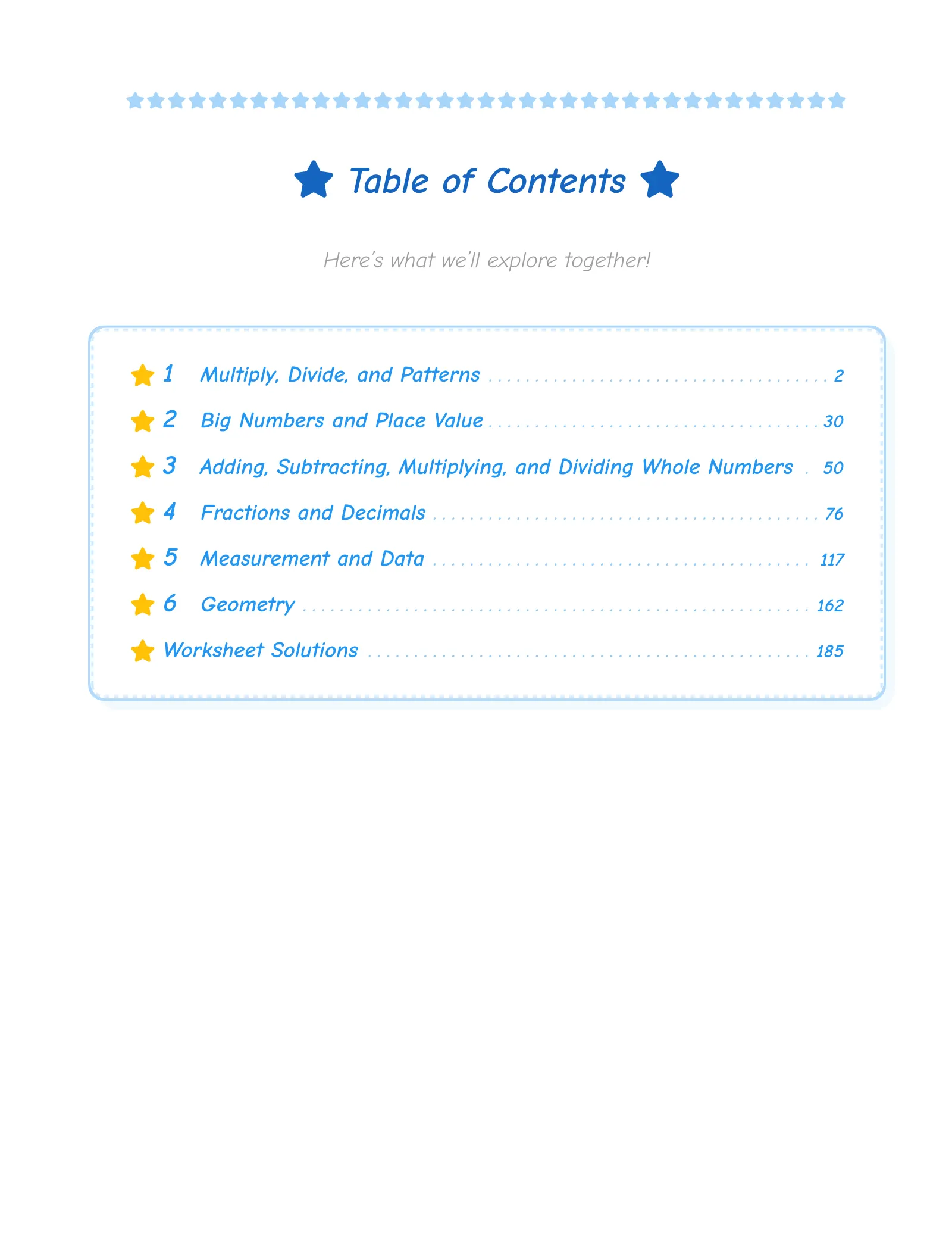 ViewMath book table of contents page