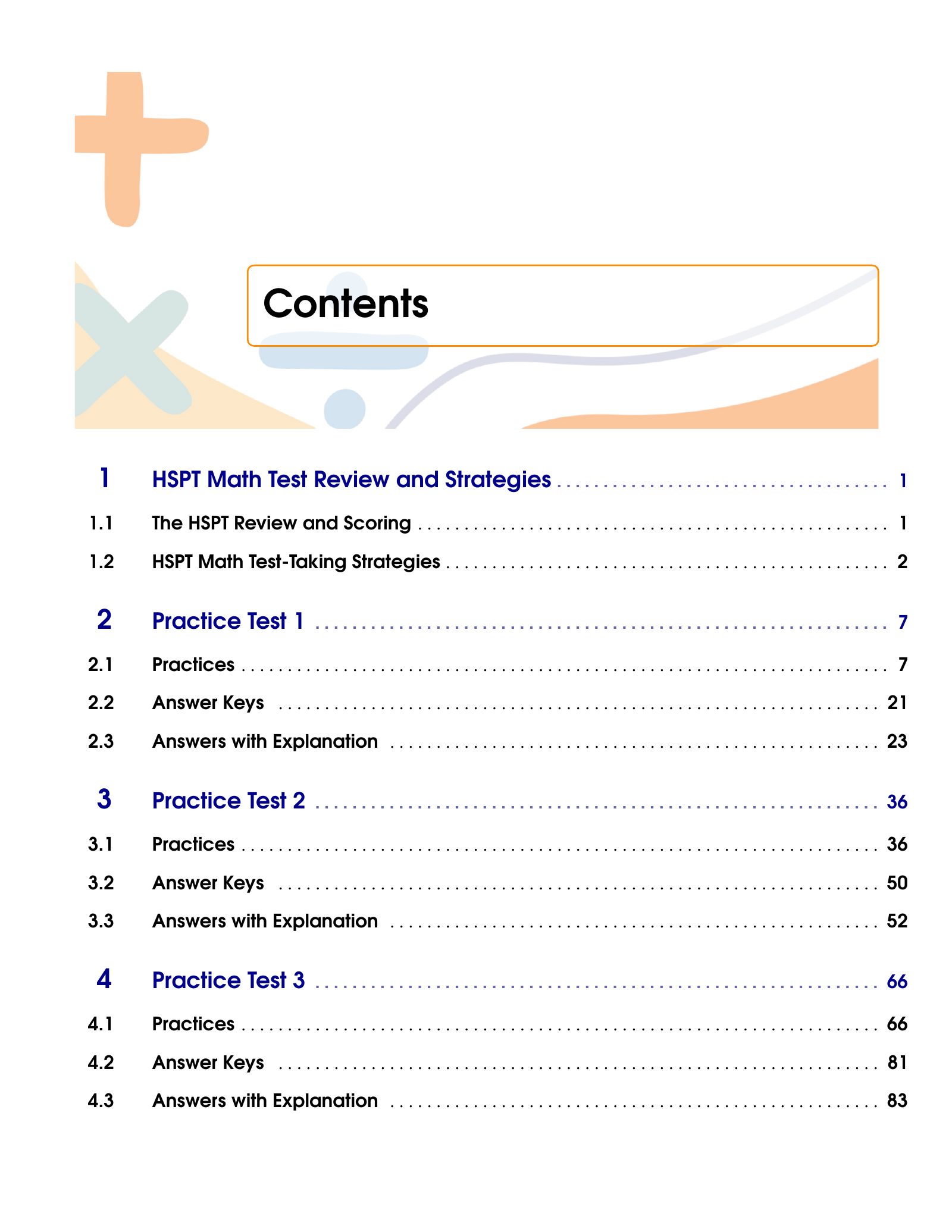 ViewMath book table of contents page