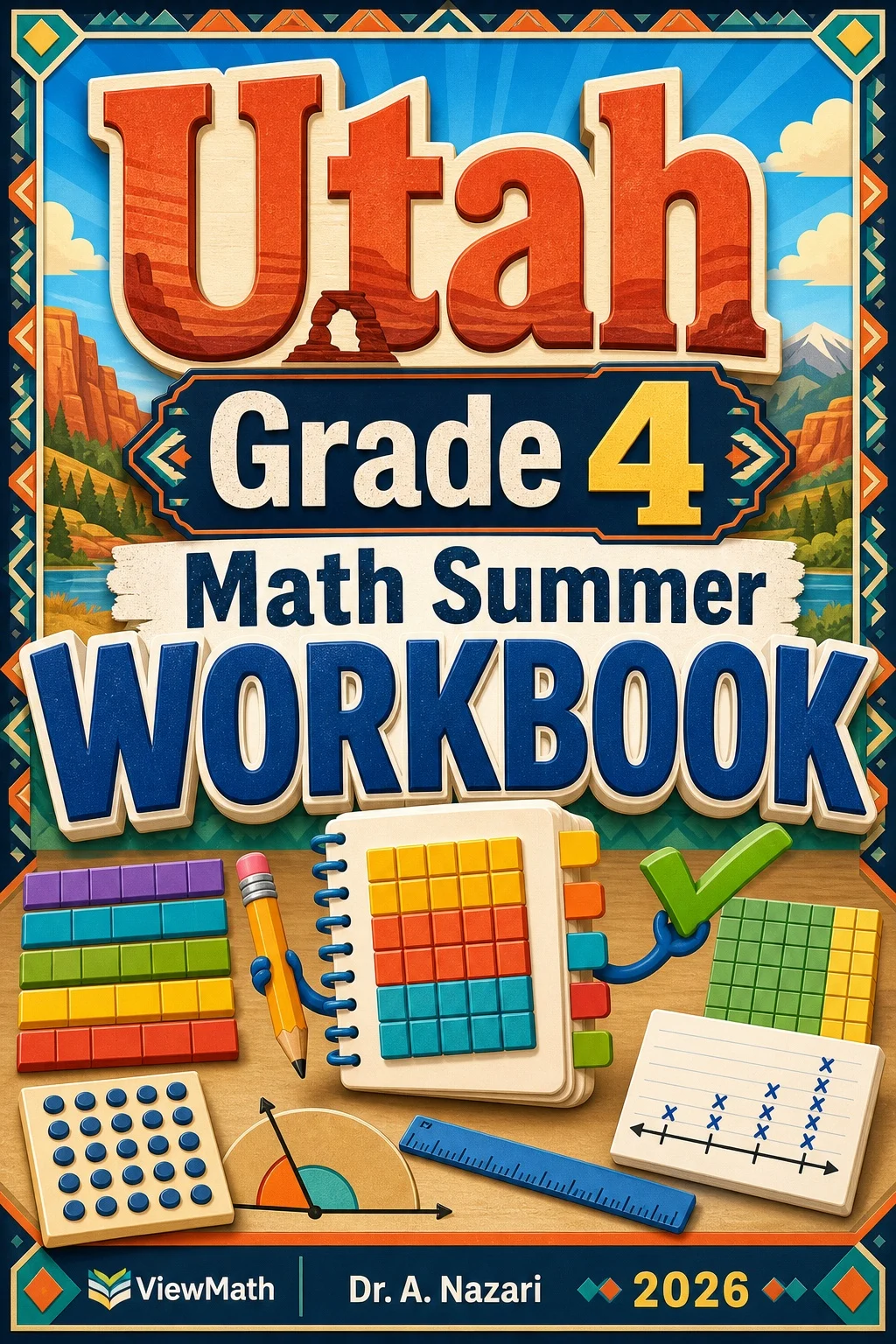 Utah RISE Grade 4 Math Summer Review Workbook