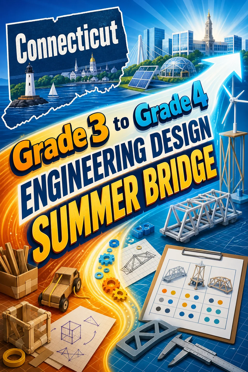 Connecticut Grade 3 to Grade 4 Engineering Design Summer Bridge