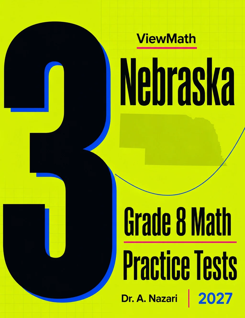 Nebraska NSCAS Grade 8 Math Practice Tests Bundle: 25 Unique Full-Length Tests