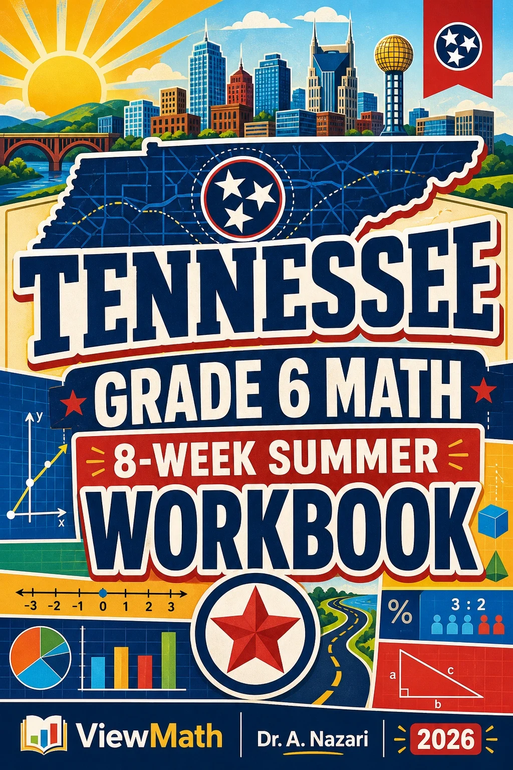 Tennessee TCAP Grade 6 Math Summer Review Workbook