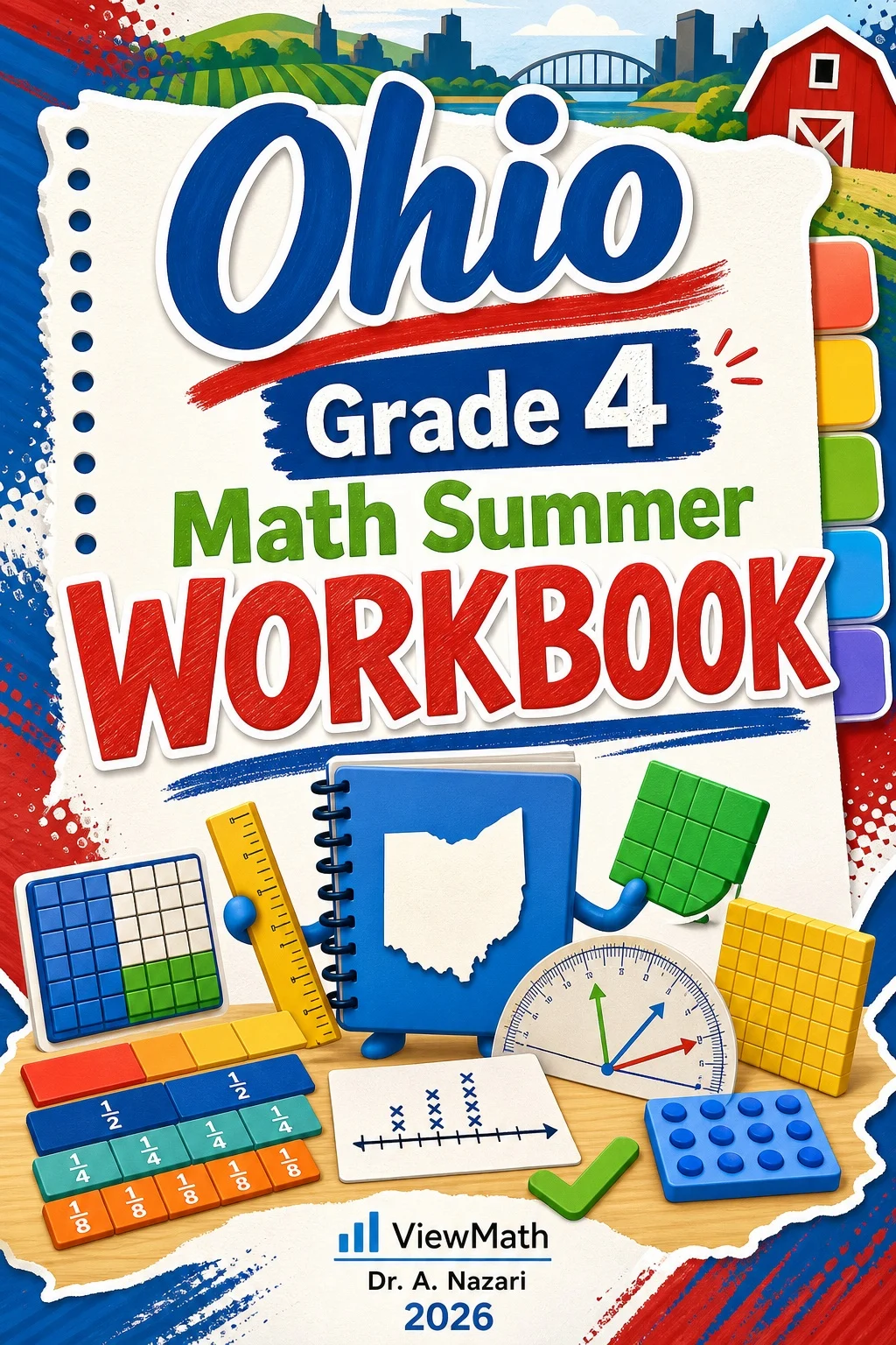 Ohio OST Grade 4 Math Summer Review Workbook