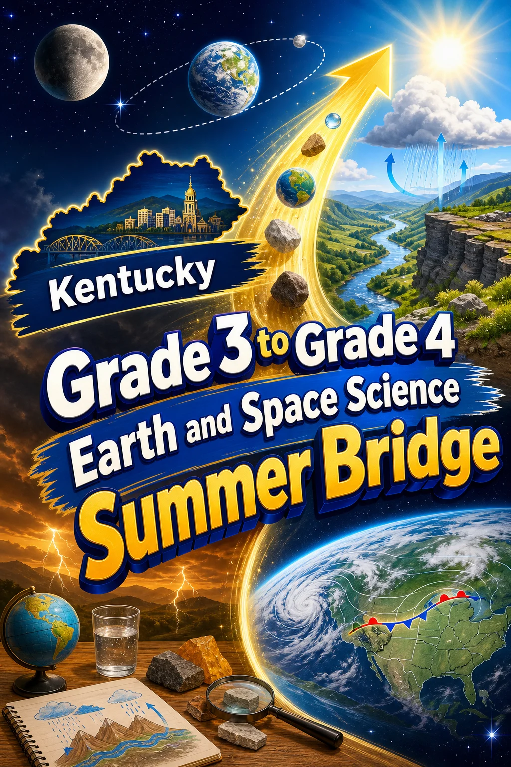 Kentucky Grade 3 to Grade 4 Earth and Space Science Summer Bridge