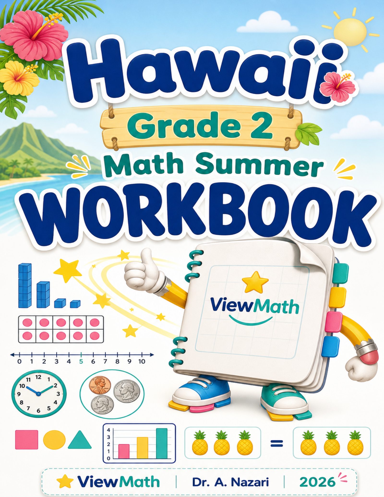 Hawaii Grade 2 Math Summer Workbook
