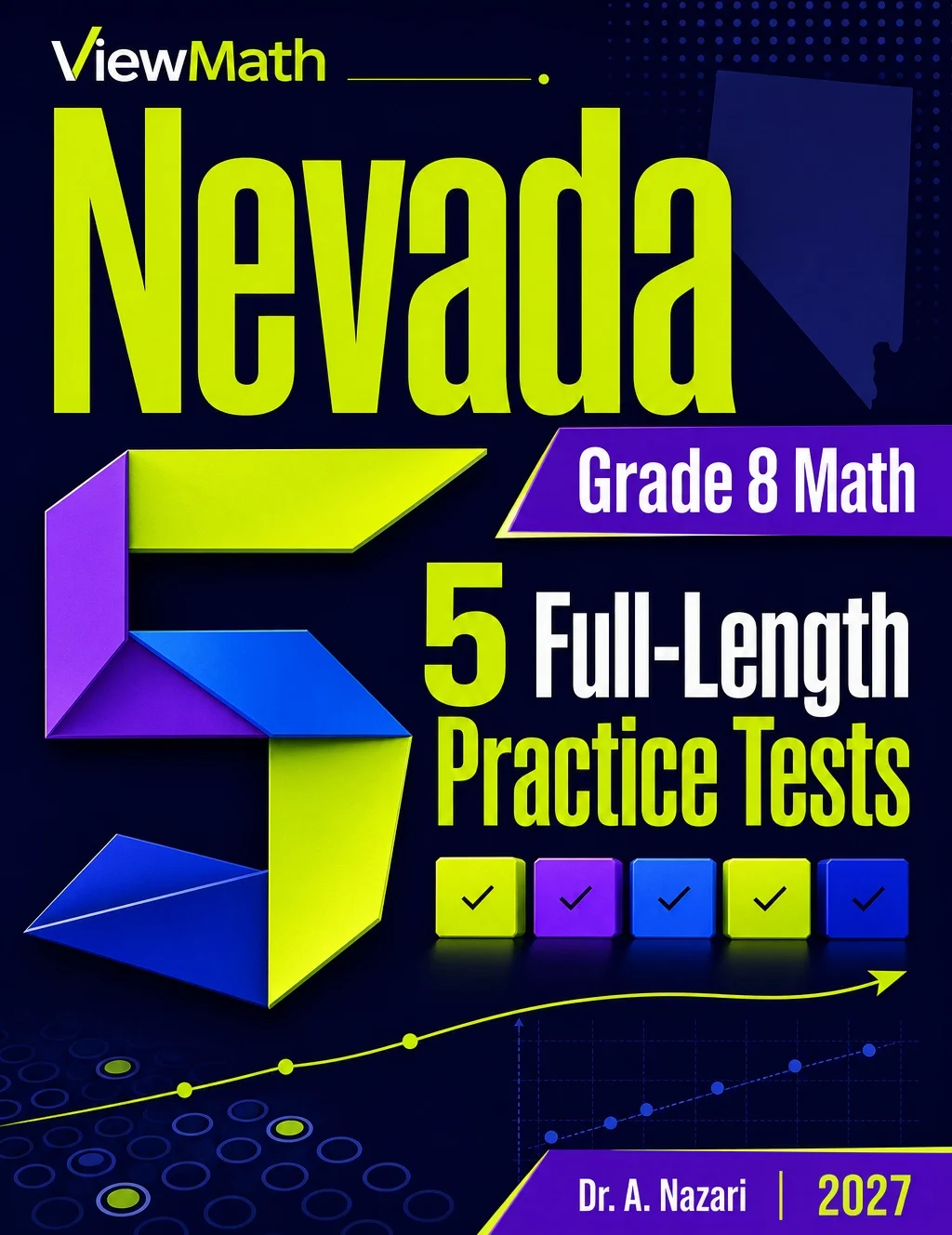 5 Full-Length Nevada SBAC Grade 8 Math Practice Tests