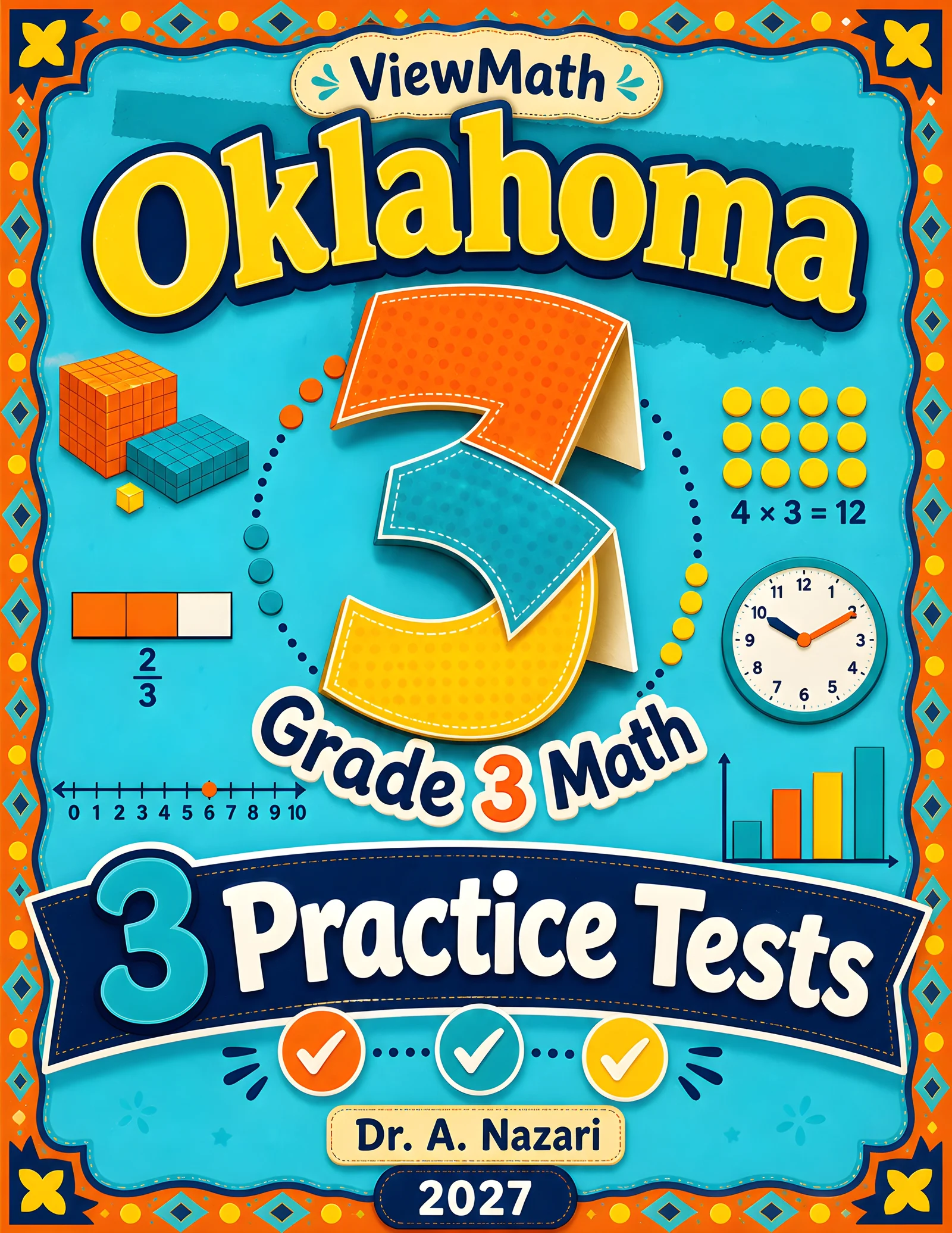 Oklahoma OSTP Grade 4 Math Practice Tests Bundle: 25 Unique Full-Length Tests