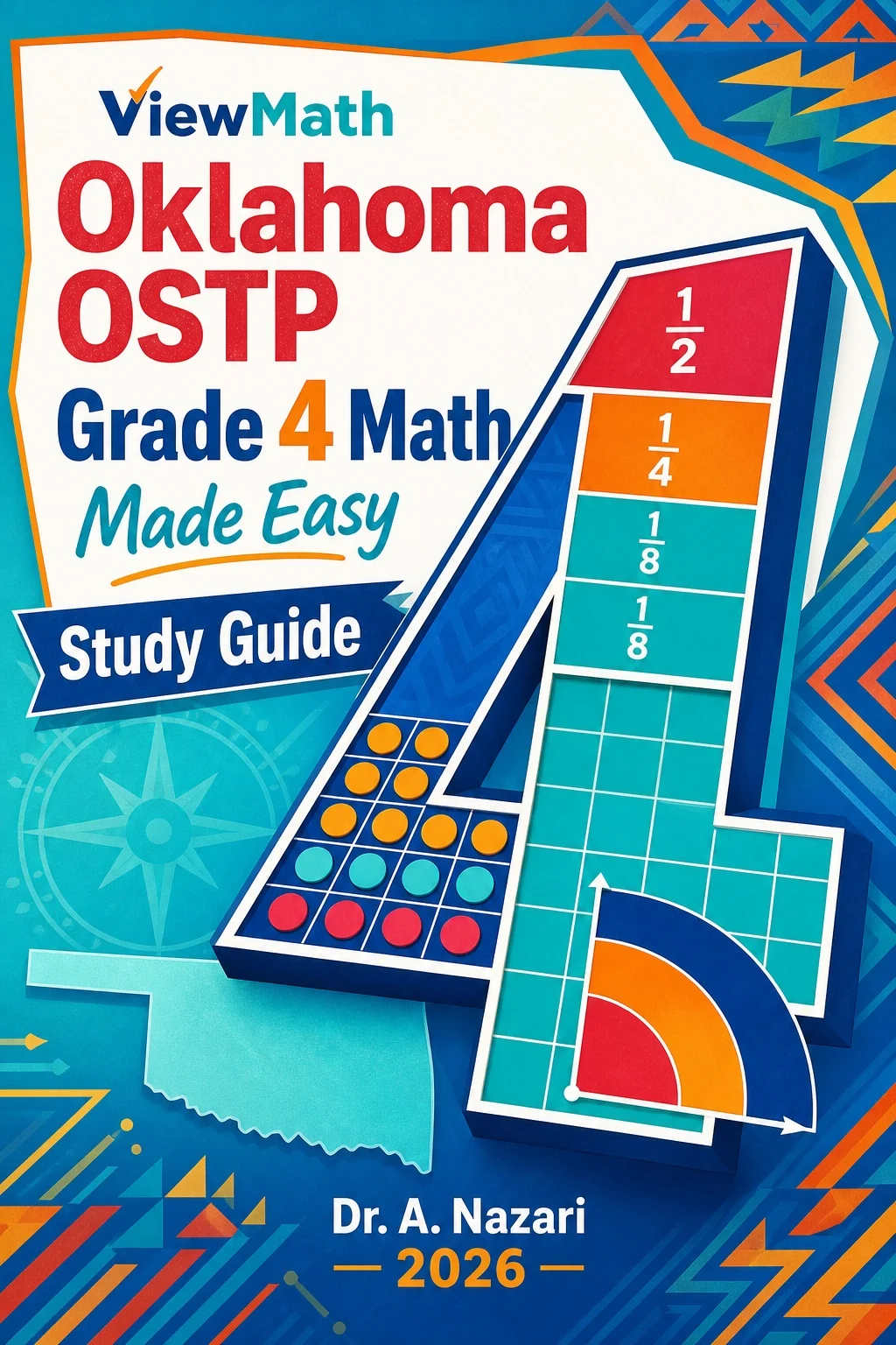 Oklahoma OSTP Grade 4 Math Learn & Test Bundle: 3 Guides, Workbook & 25 Tests
