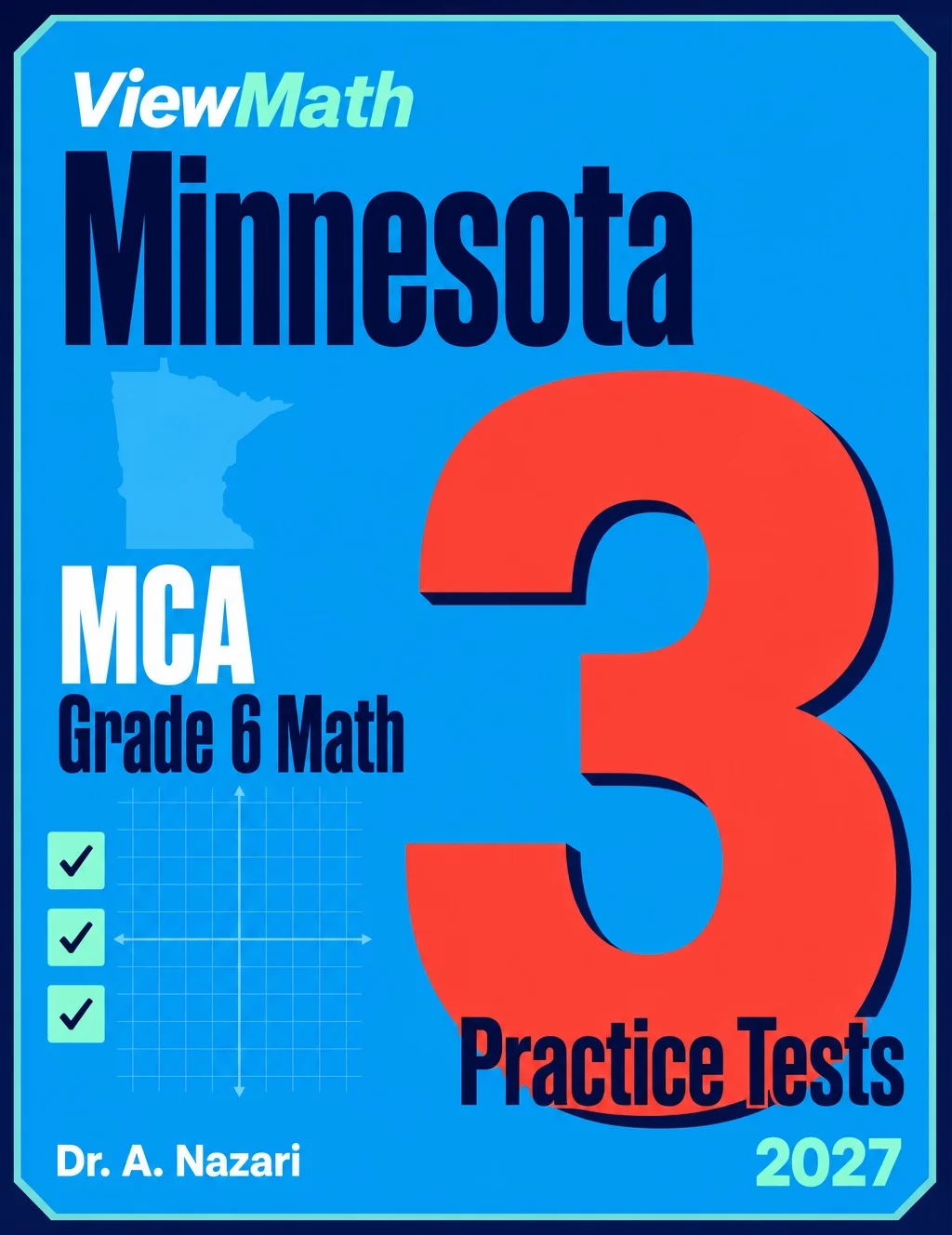 Minnesota MCA Grade 6 Math Practice Tests Bundle: 25 Unique Full-Length Tests