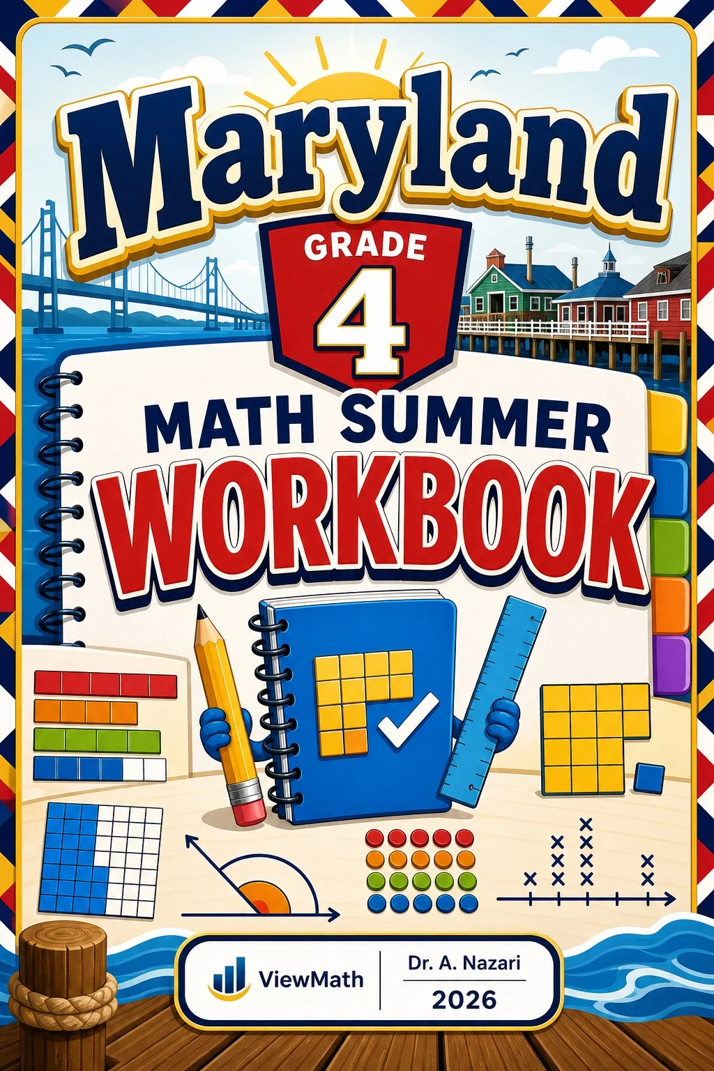 Maryland MCAP Grade 4 Math Summer Review Workbook