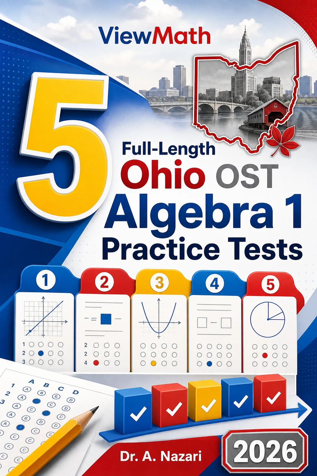 5 Full-Length Ohio OST Algebra 1 Math Practice Tests