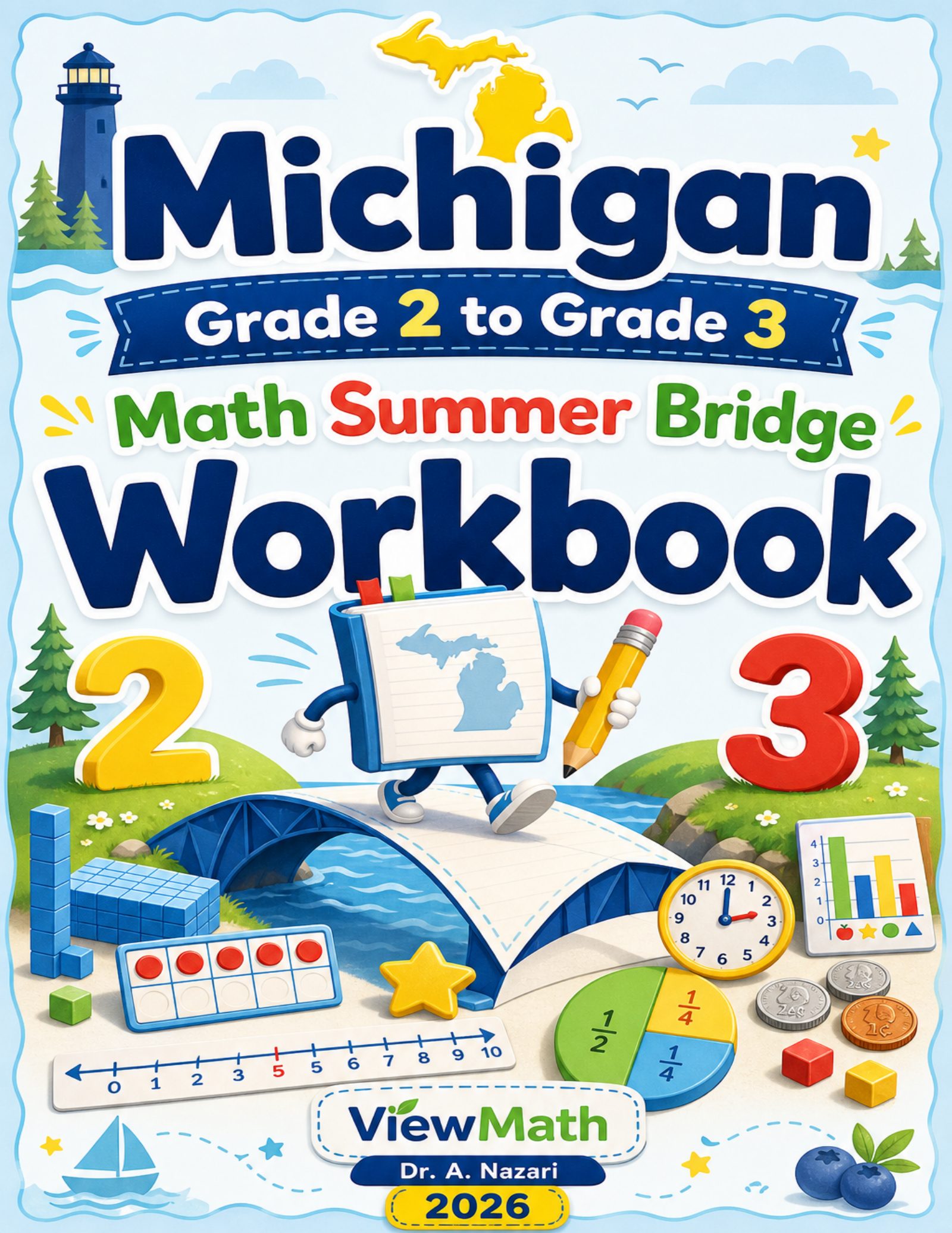 Michigan Grade 2 to Grade 3 Math Summer Bridge Workbook
